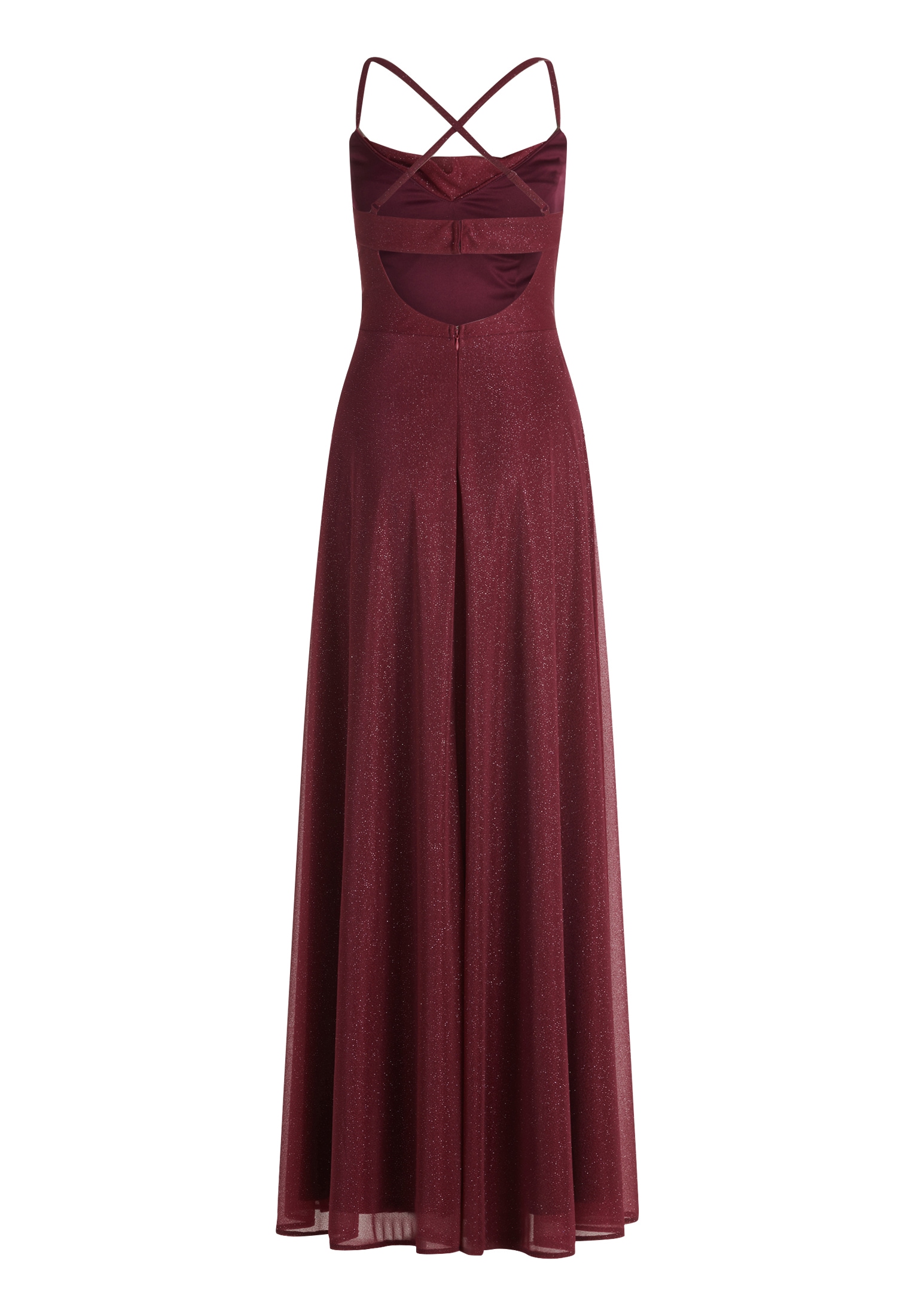 Vera Mont Abendkleid »Damen mit Wasserfallausschnitt« Ohne Tasche Glitzer