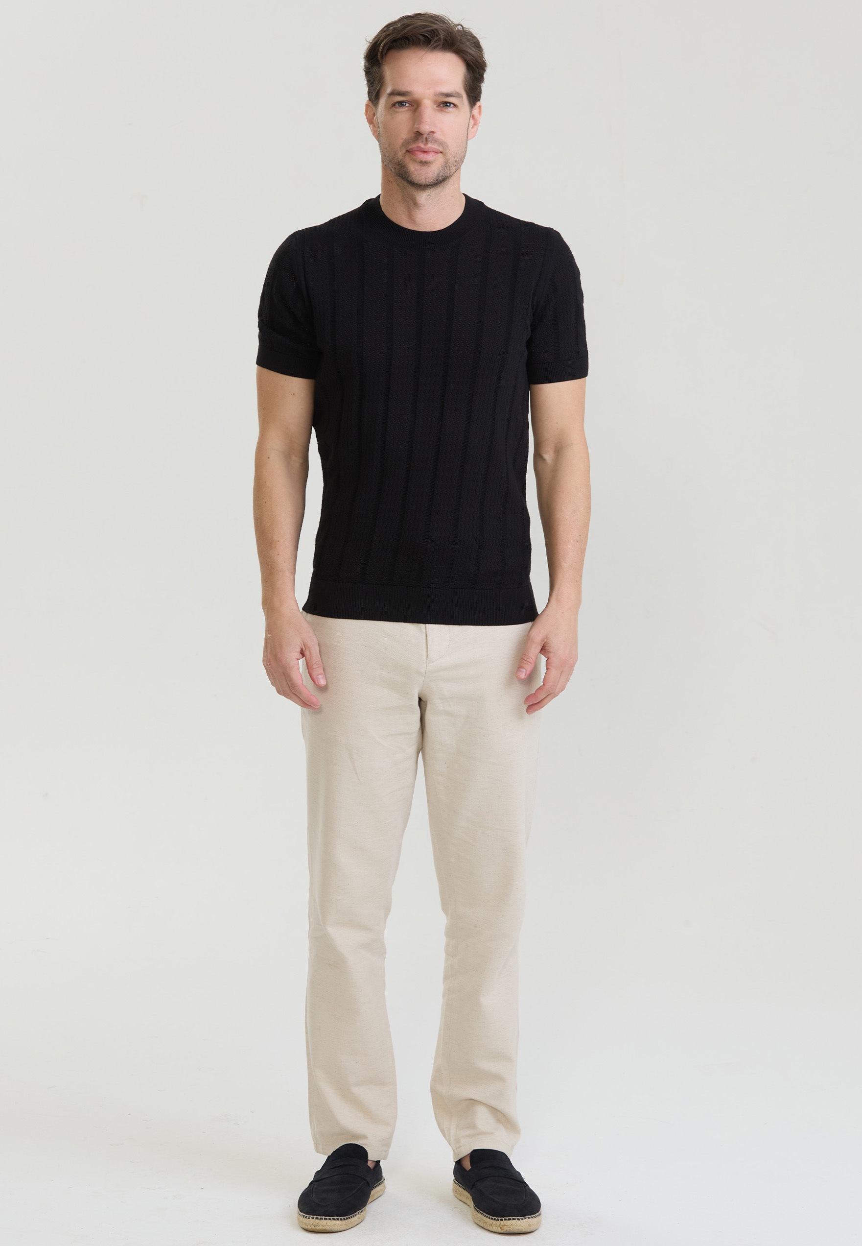 Felix Hardy T-Shirt »Strick-Tshirt Kurzarm«