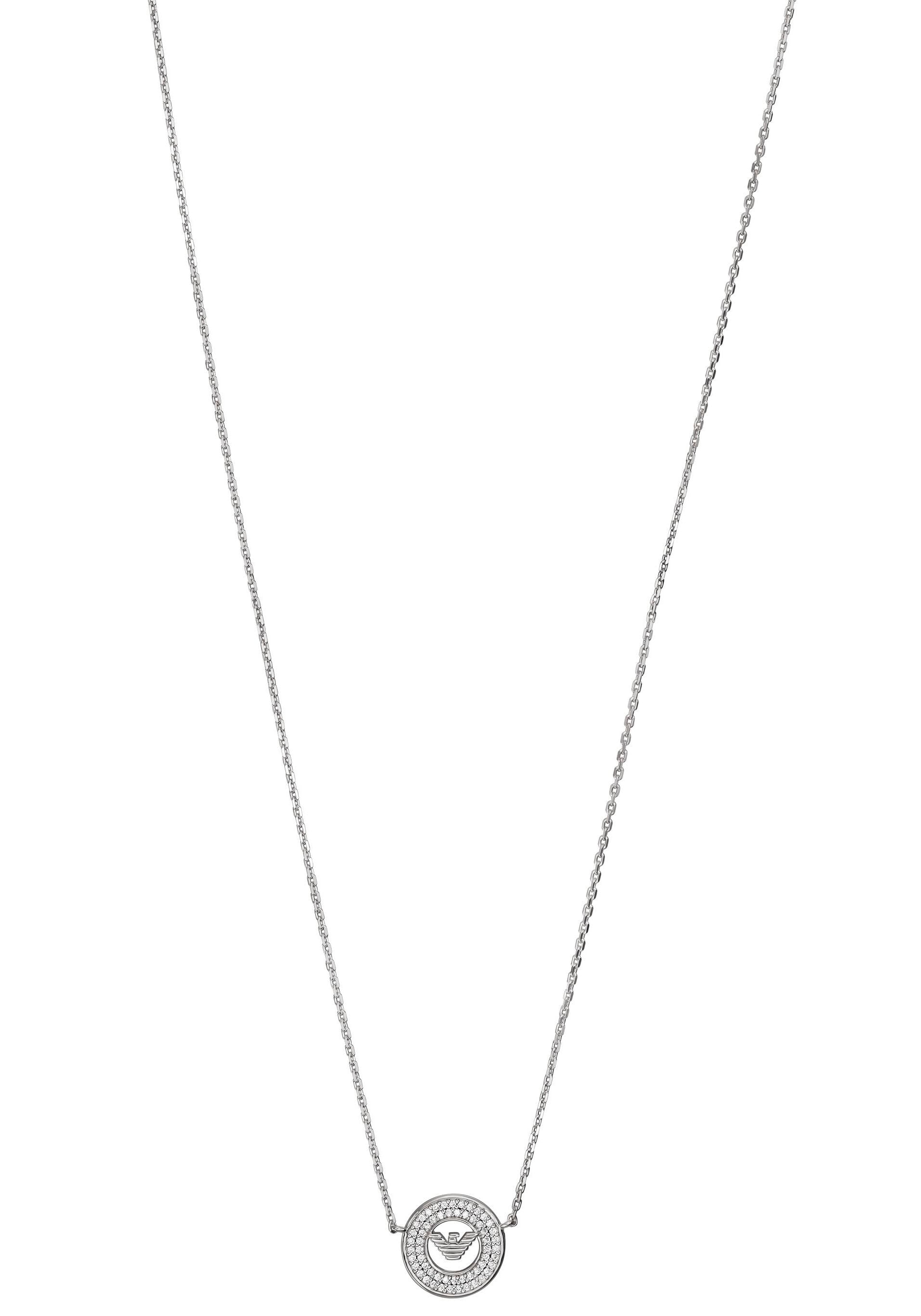 Emporio Armani Kette mit bestellen mit Zirkonia EG3585040«, (synth.) EAGLE für »KEY | BAUR CORE, BASICS, Anhänger