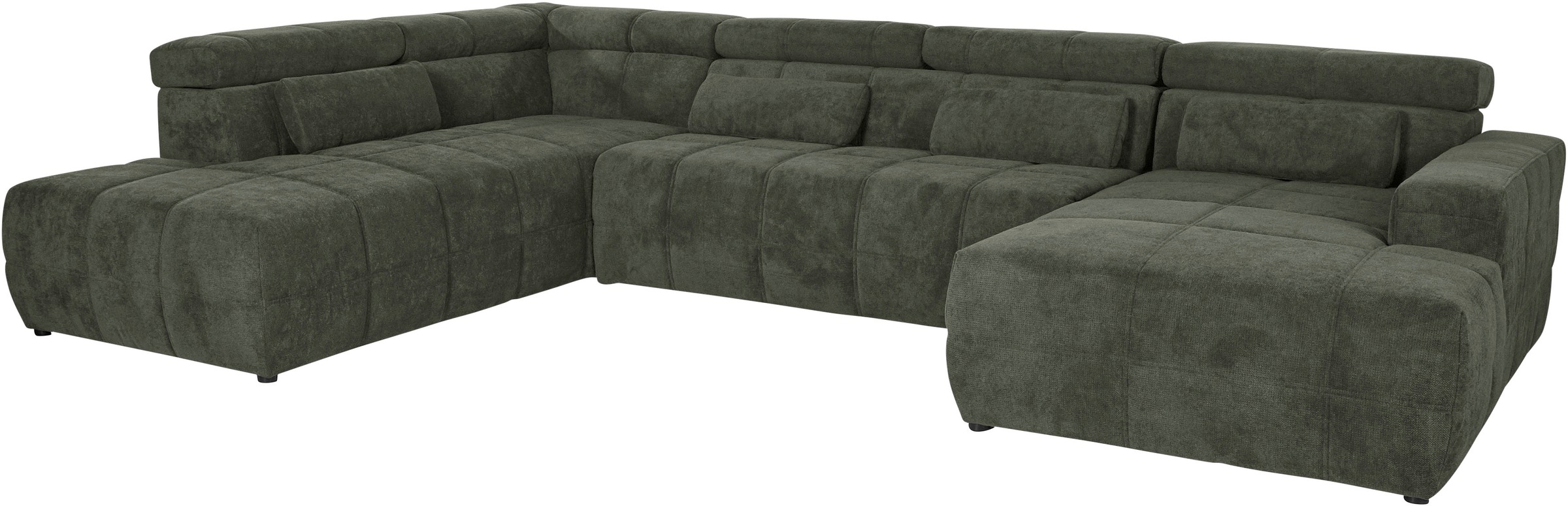 DOMO collection Wohnlandschaft Brandon viele Bezugsarten, incl. Nierenkissen, mit Kopfteilverstellung, wahlweise Sitztiefenverstellung