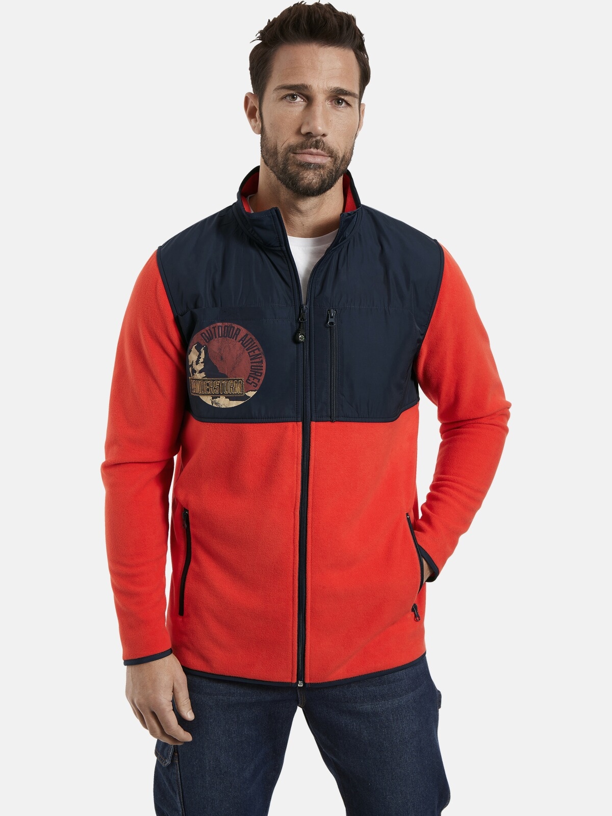 Jan Vanderstorm Sweatjacke "Fleecejacke ELIUS"