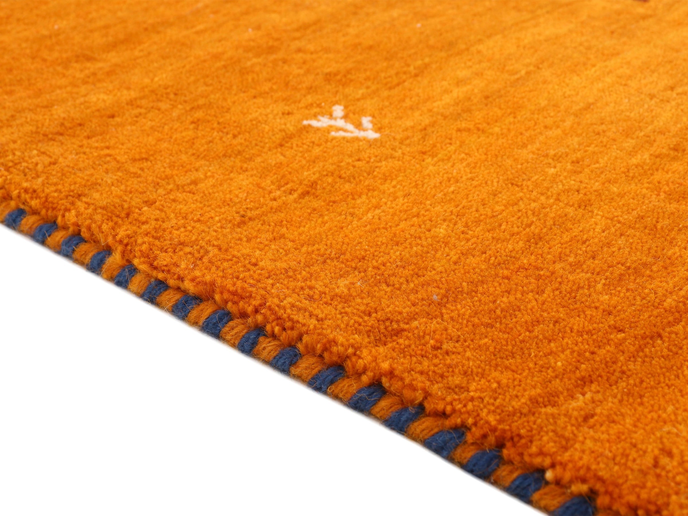 carpetfine Wollteppich »Gabbeh Uni«, rechteckig, 15 mm Höhe, reine Wolle, handgewebt, Gabbeh Loom Tiermotiv, auch als Läufer