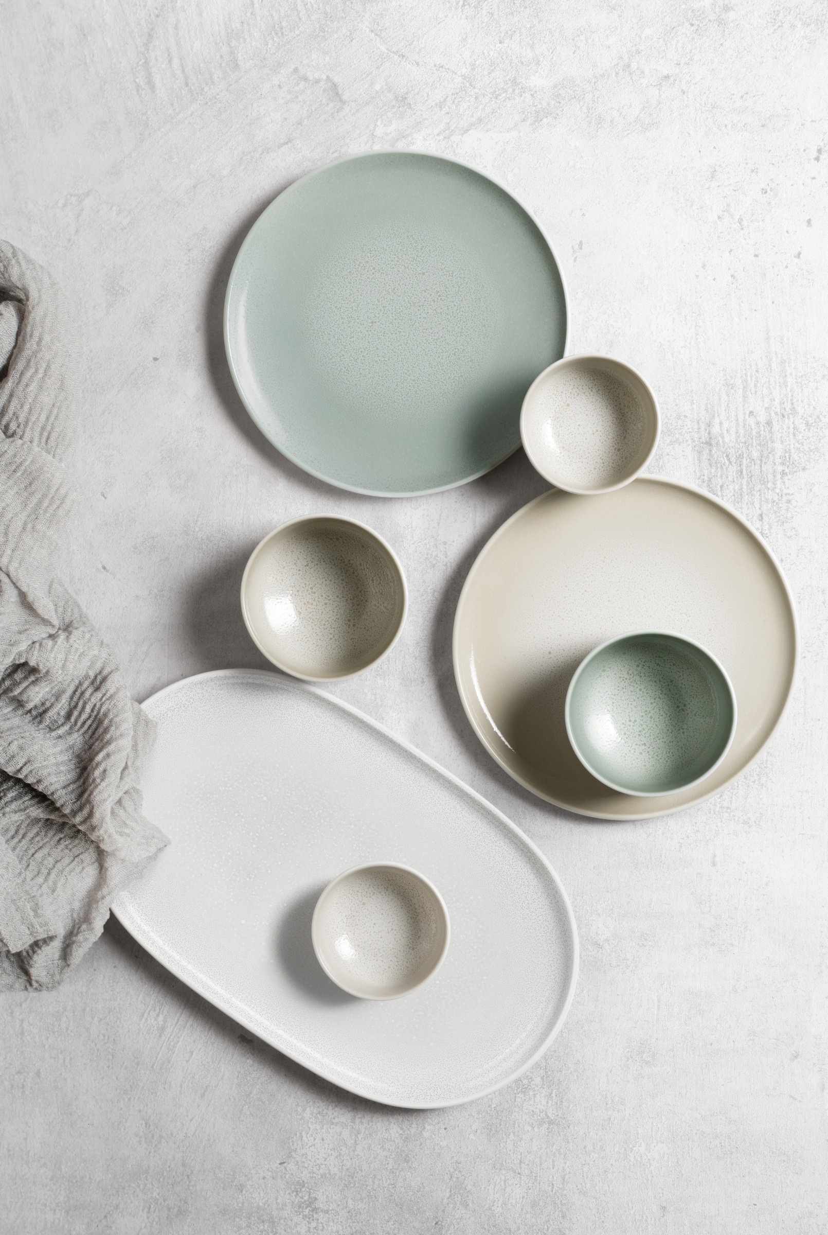 Thumbnail - Seltmann Weiden Tafelservice "Sento Home, Geschirr-Set, 12-teilig" Teller-Set, harmonisch geschwungene Form