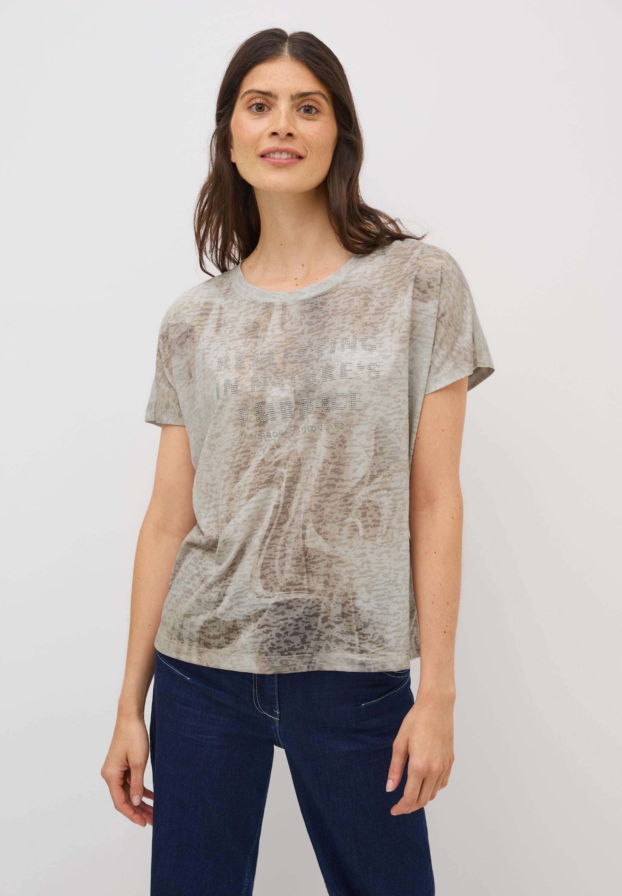 Cecil T-Shirt, mit Wording-Print günstig online kaufen
