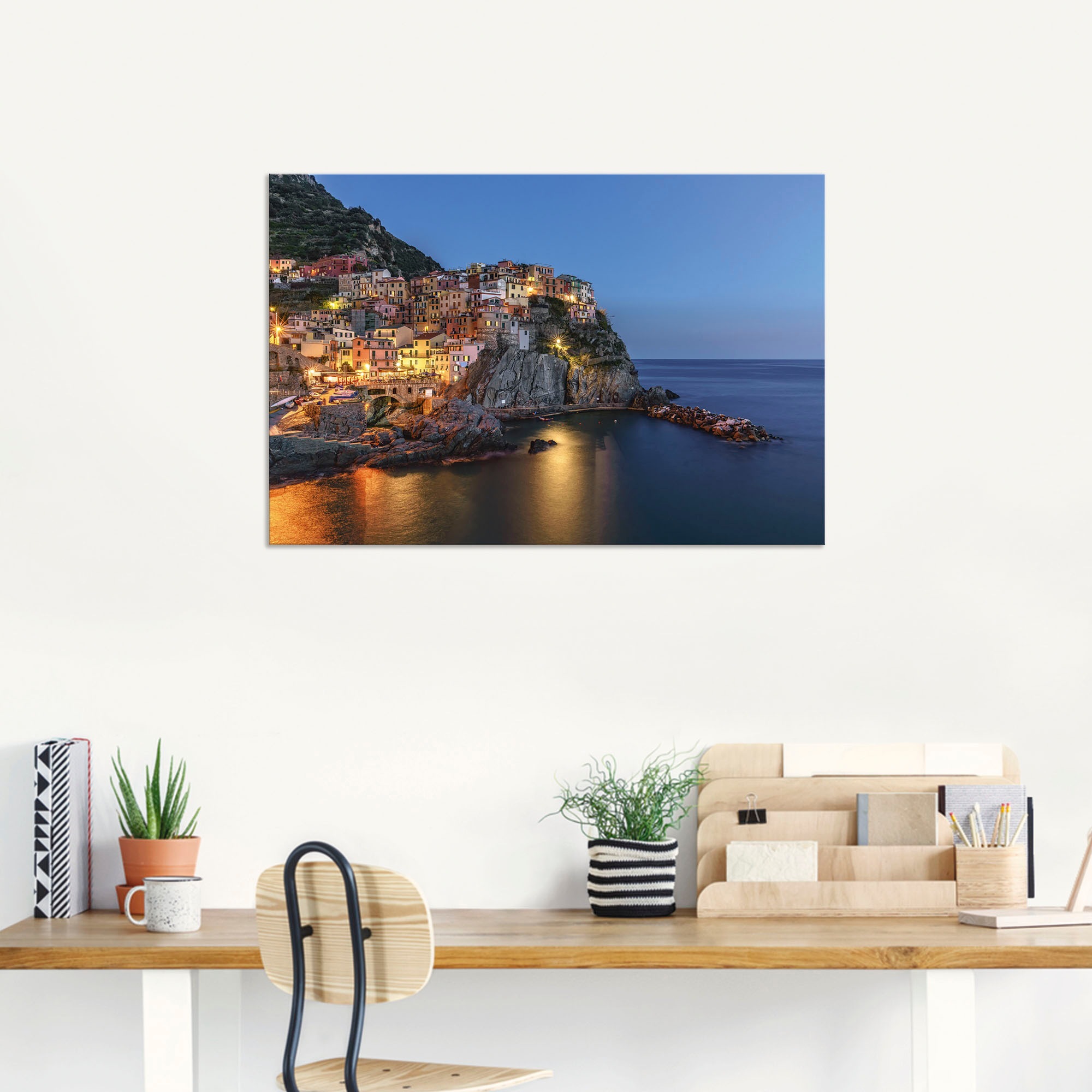 Artland Wandbild »Cinque Terre als Leinwandbild, | Architektur, BAUR Größen Manarola«, Poster (1 oder in der versch. St.), Alubild, bestellen Wandaufkleber Elemente