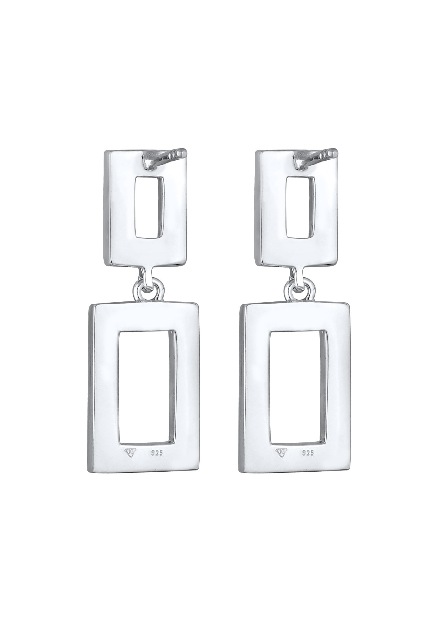 Elli Premium Paar Ohrstecker »Ohrringe Ohrhänger Geometrische Form 925 Silber, mit Kristallen von Swarovski®«