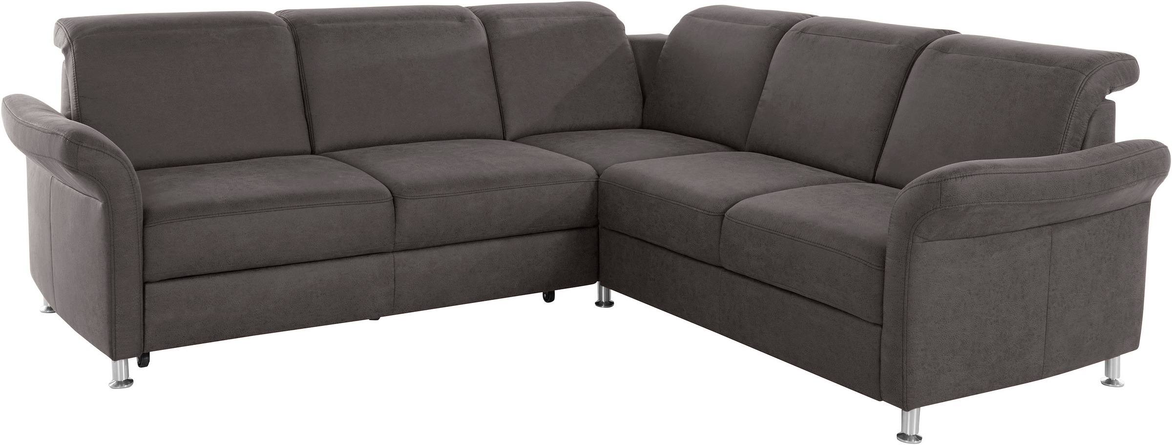 Thumbnail - sit&more Ecksofa "Darwin L-Form" inklusive Federkern, wahlweise mit Kopfteilverstellung, Bettfunktion