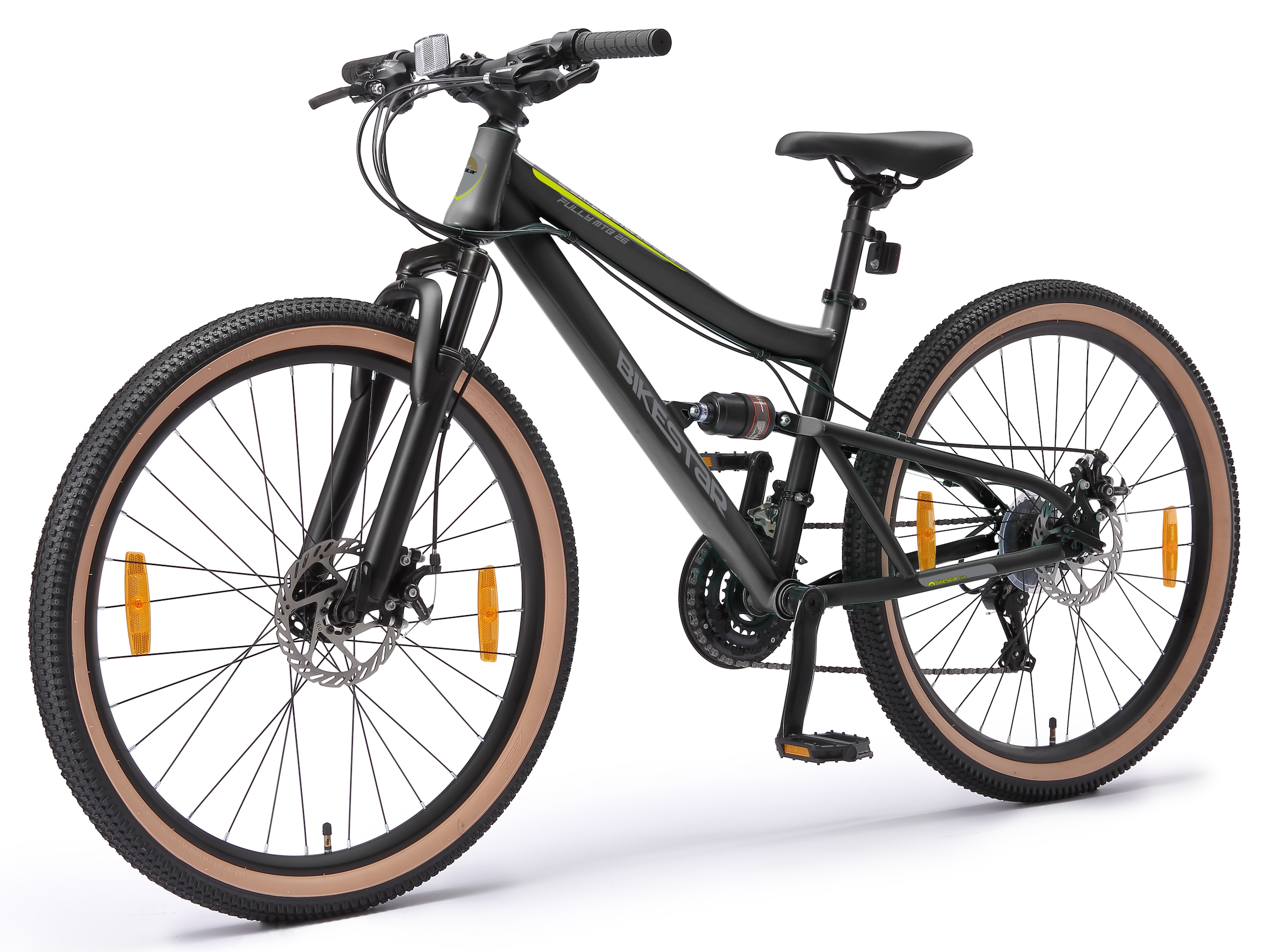 Bikestar Mountainbike 21 Gang Shimano RD-TY300 Schaltwerk Kettenschaltung für Damen und Herren, Kettenschaltung
