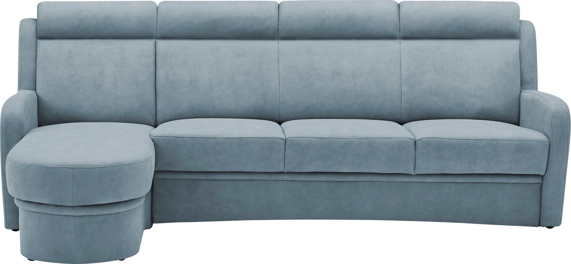 VILLA BECK Ecksofa »Varese L-Form«, (2 St.), Kopfteilverstellung, wahlweise mit Sitzvorzug, in Sitzhöhe 49 cm