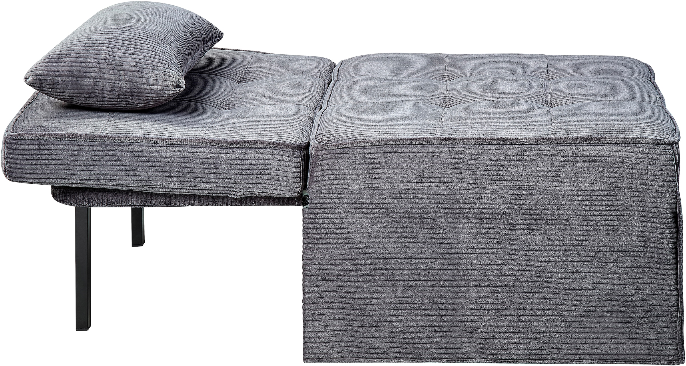 ATLANTIC home collection Schlafsofa »Finn«, wandelbar zum Loungesessel, Relaxliege und Gästebett, inkl. Kissen