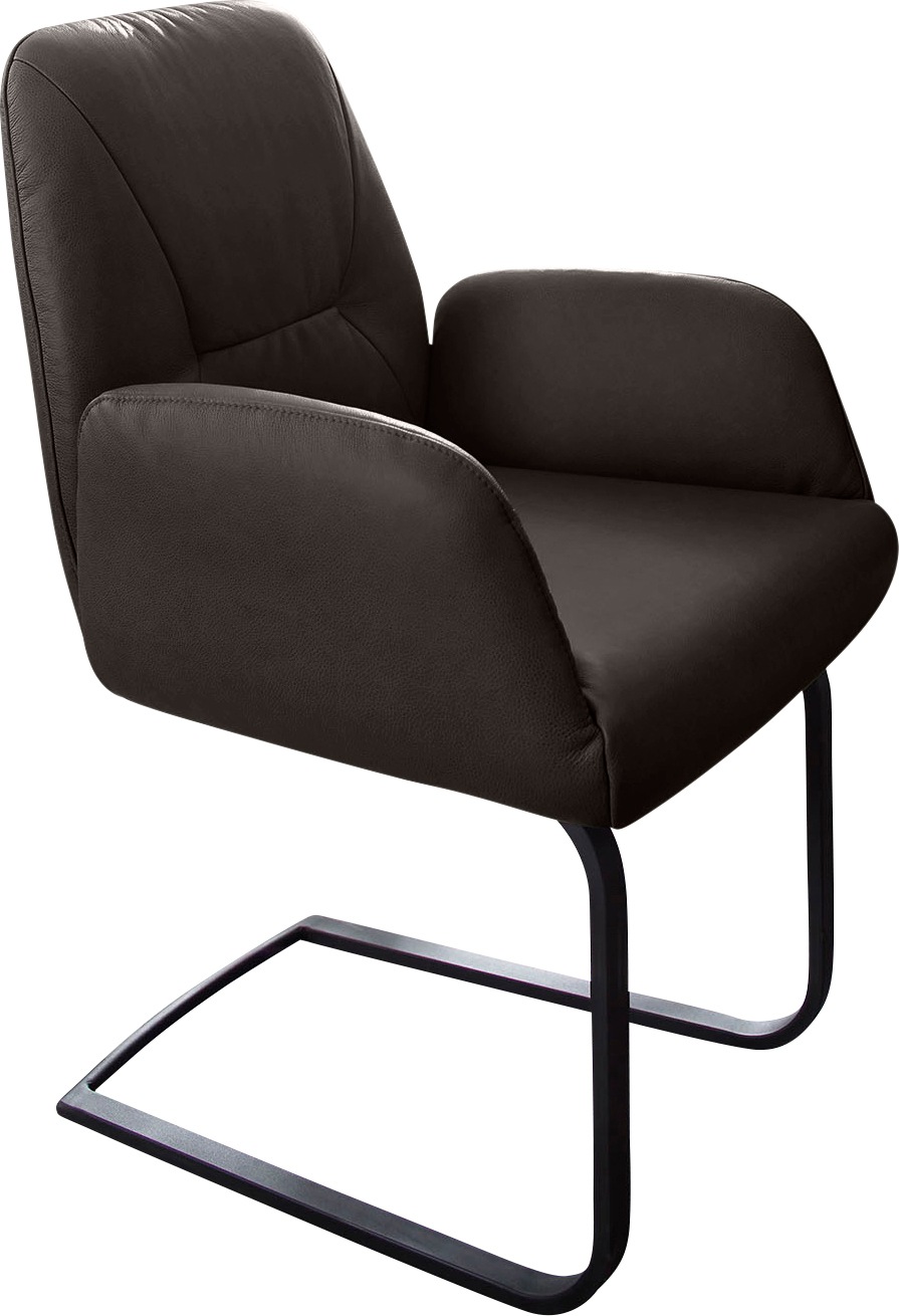 W.SCHILLIG Freischwinger »ole«, Longlife Xtra-Leder Z59, Gestell in Schwarz pulverbeschichtet