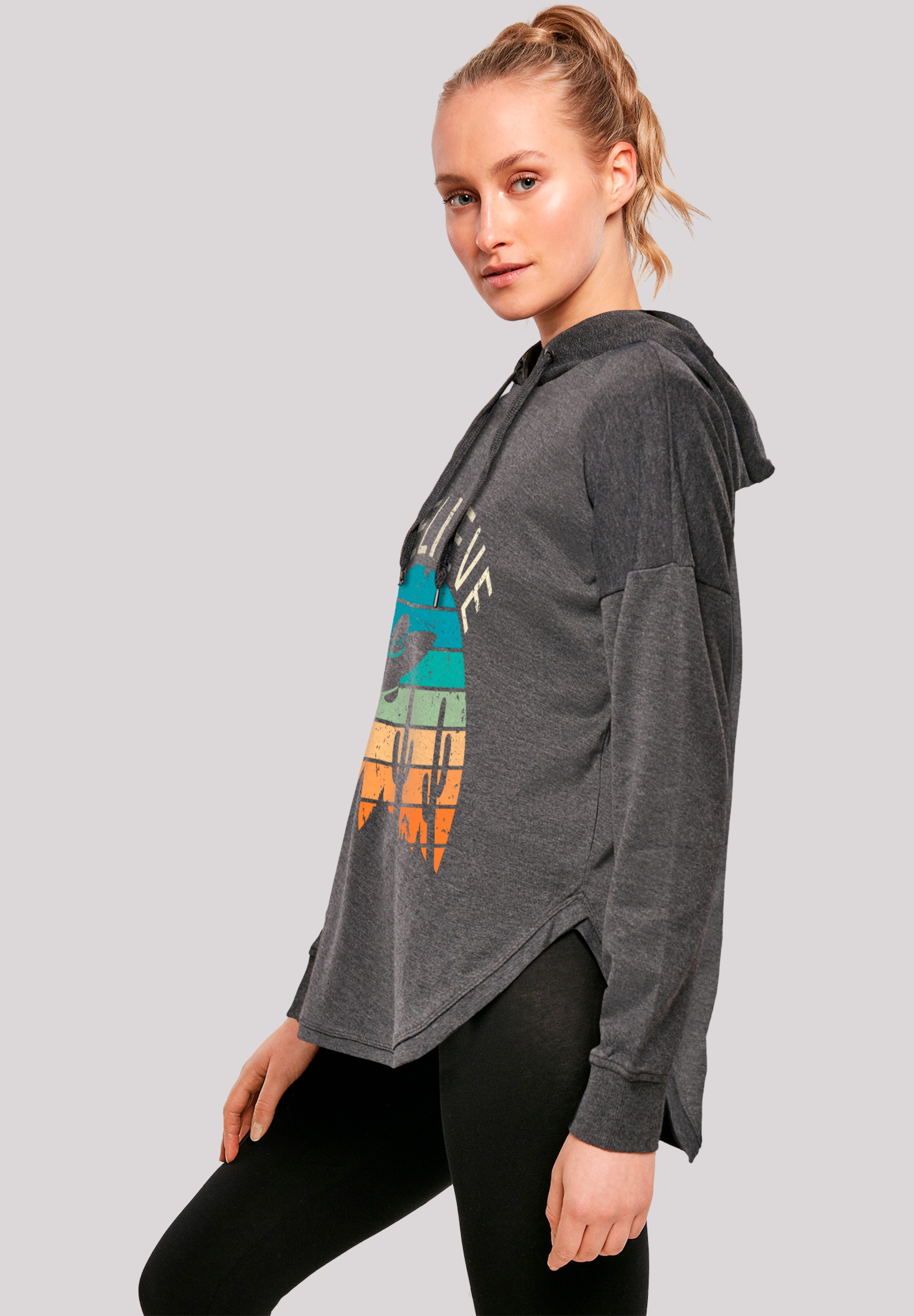 F4NT4STIC Kapuzenpullover »I Believe UFO Alien Sonnenuntergang«, Premium Qualität