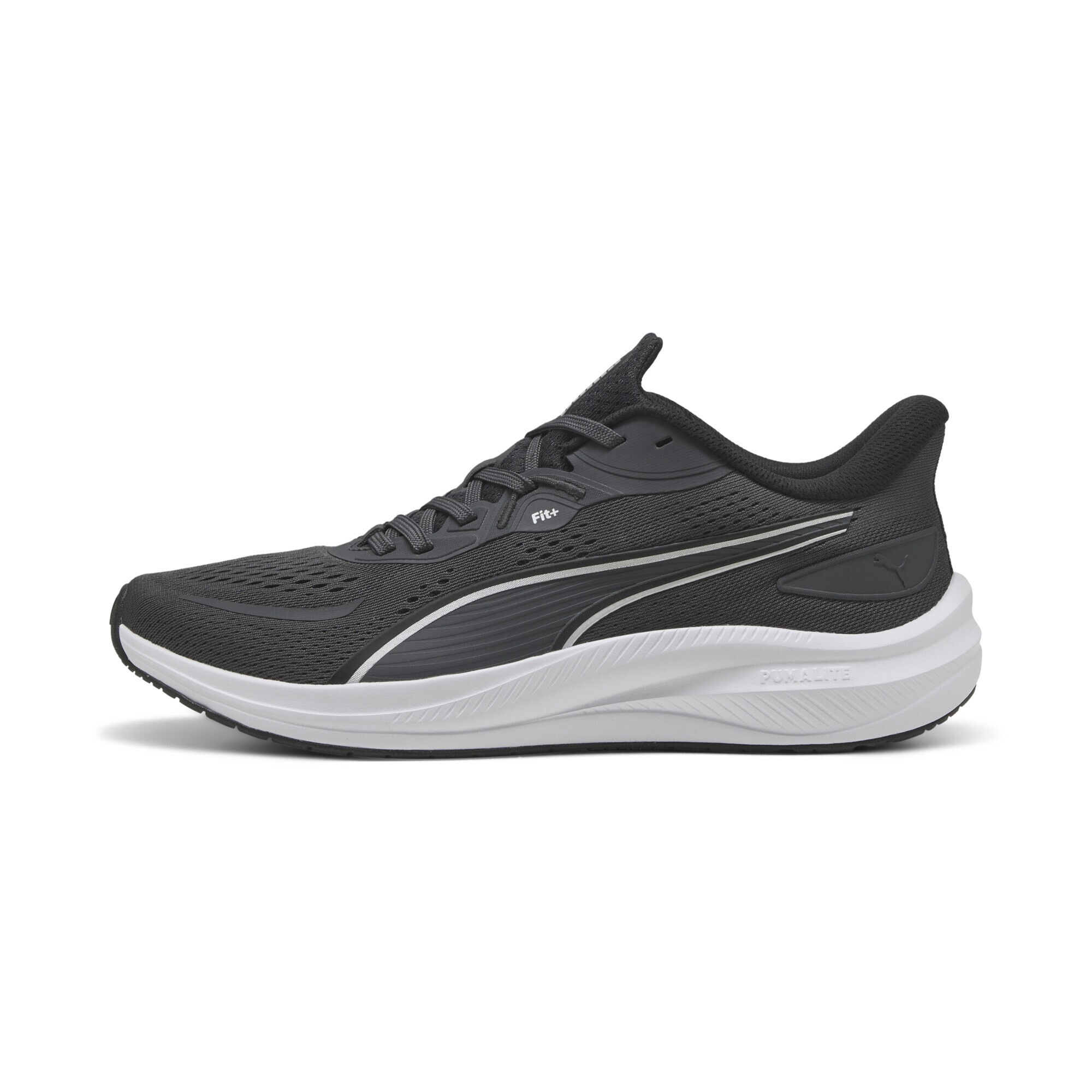 Trainingsschuh PUMA "Skyrocket Lite 2 Laufschuhe Erwachsene", Damen, Gr. 37,5, dusky gray silber metallic, Obermaterial: Synthetik, Textil; Futter: Textil; Innensohle: Textil; Laufsohle: Gummi, Schuhe 2