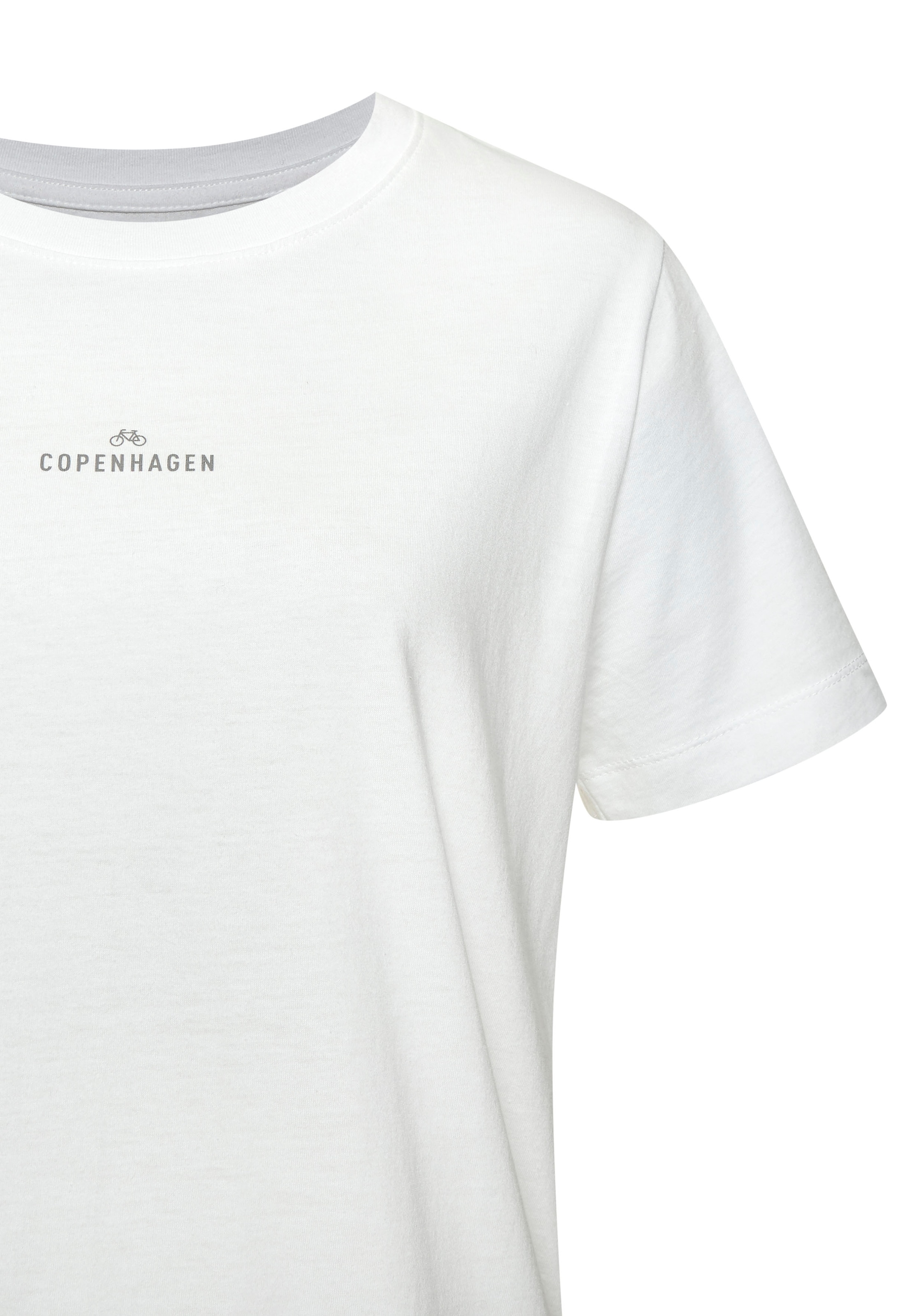 Copenhagen Studios T-Shirt »mit dezentem Logoprint vorn«, aus softer Jersey-Qualität mit Bio-Baumwolle