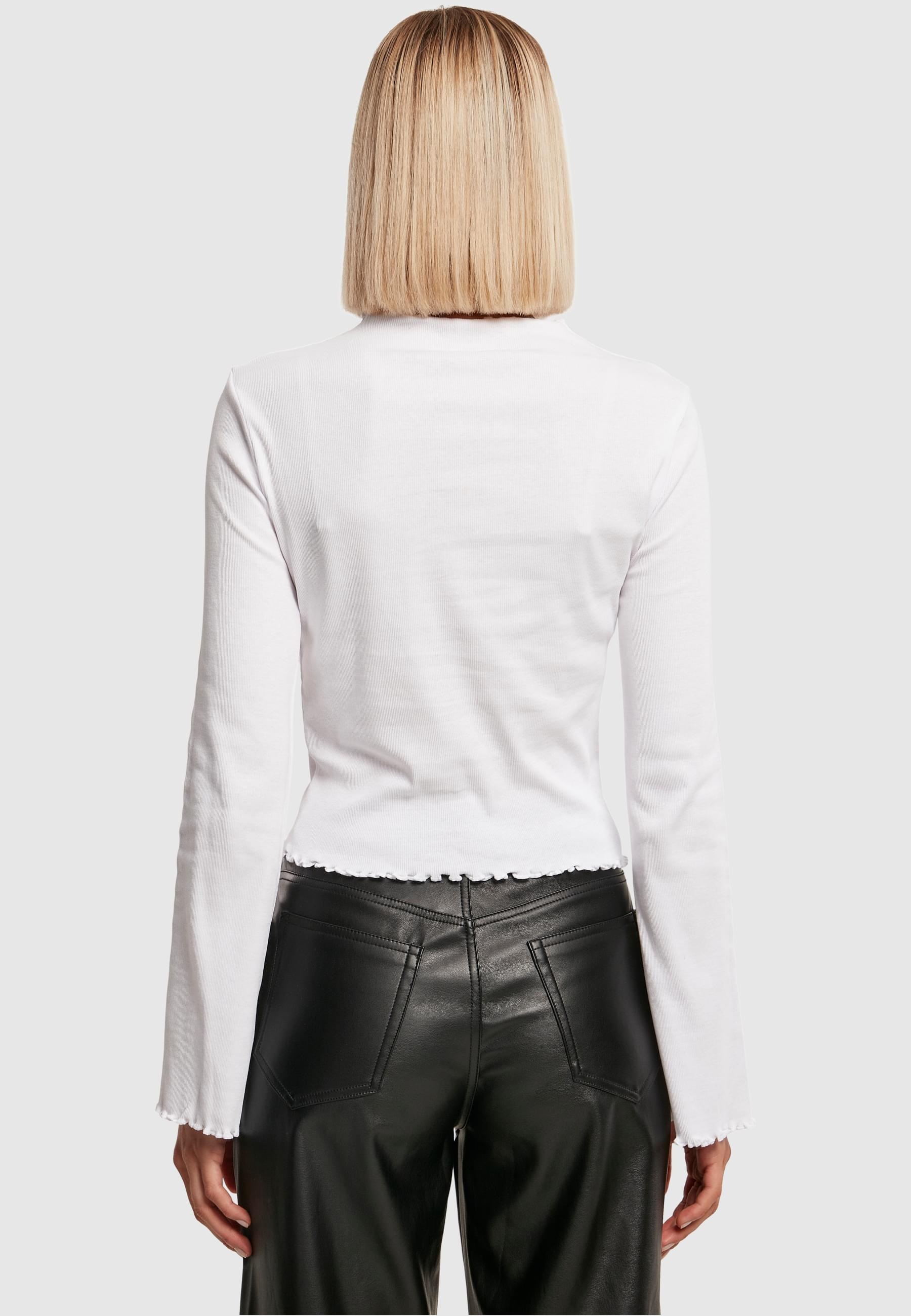 URBAN CLASSICS Langarmshirt »Urban Classics Damen Ladies Rib Turtelneck Longsleeve«, (1 tlg.)