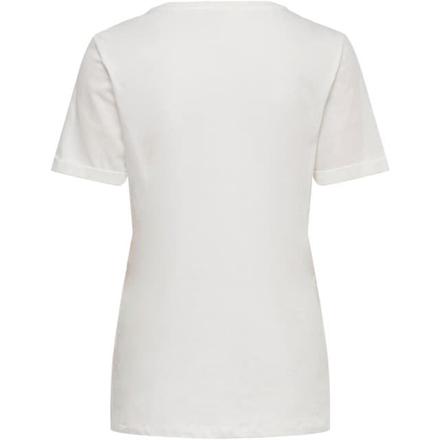 ONLY Kurzarmshirt »ONLKITA S/S LOGO TOP NOOS« online kaufen | BAUR