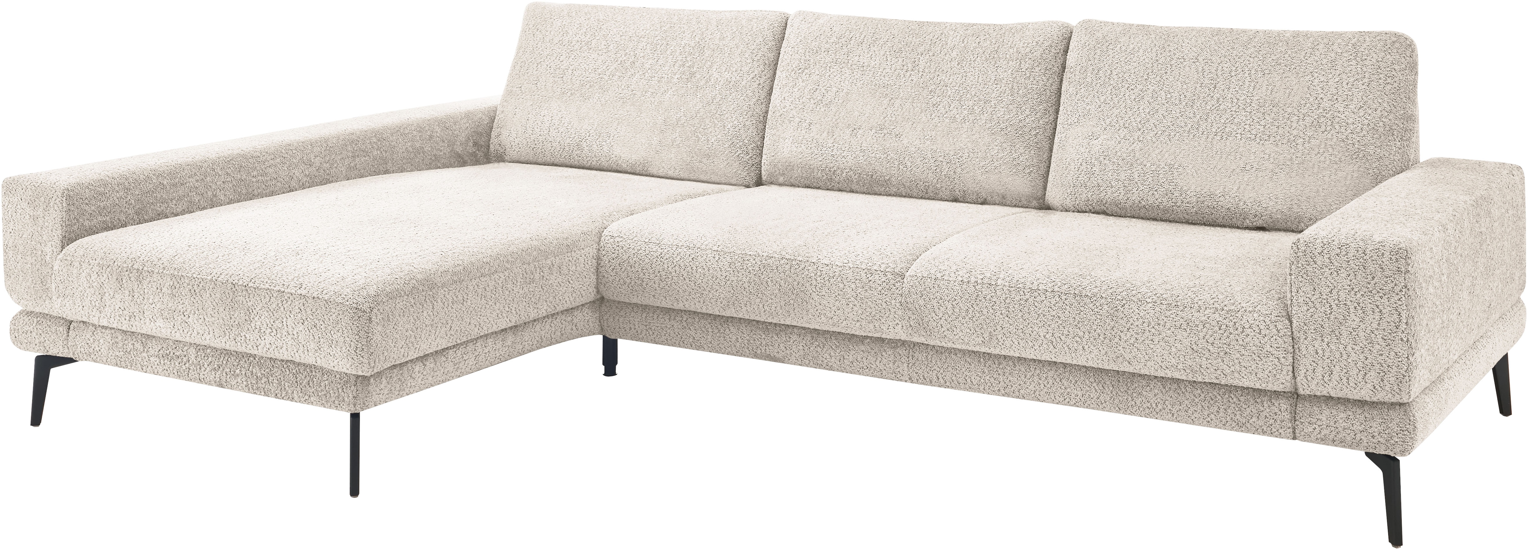 set one by Musterring Ecksofa "SO 3600 optimaler Sitzkomfort in Federkern o. Kaltschaum, 2 Sitzhöhen" Sitzhöhe 42 cm, Federkern, B 293 x T 180 cm, Kama sand