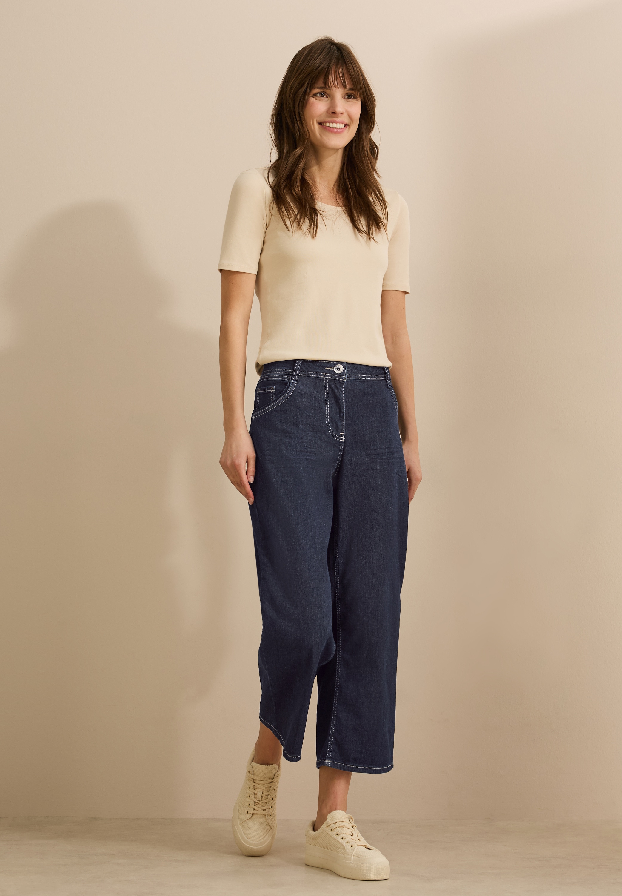 Cecil Loose-fit-Jeans, aus Baumwolle mit Stretchanteil