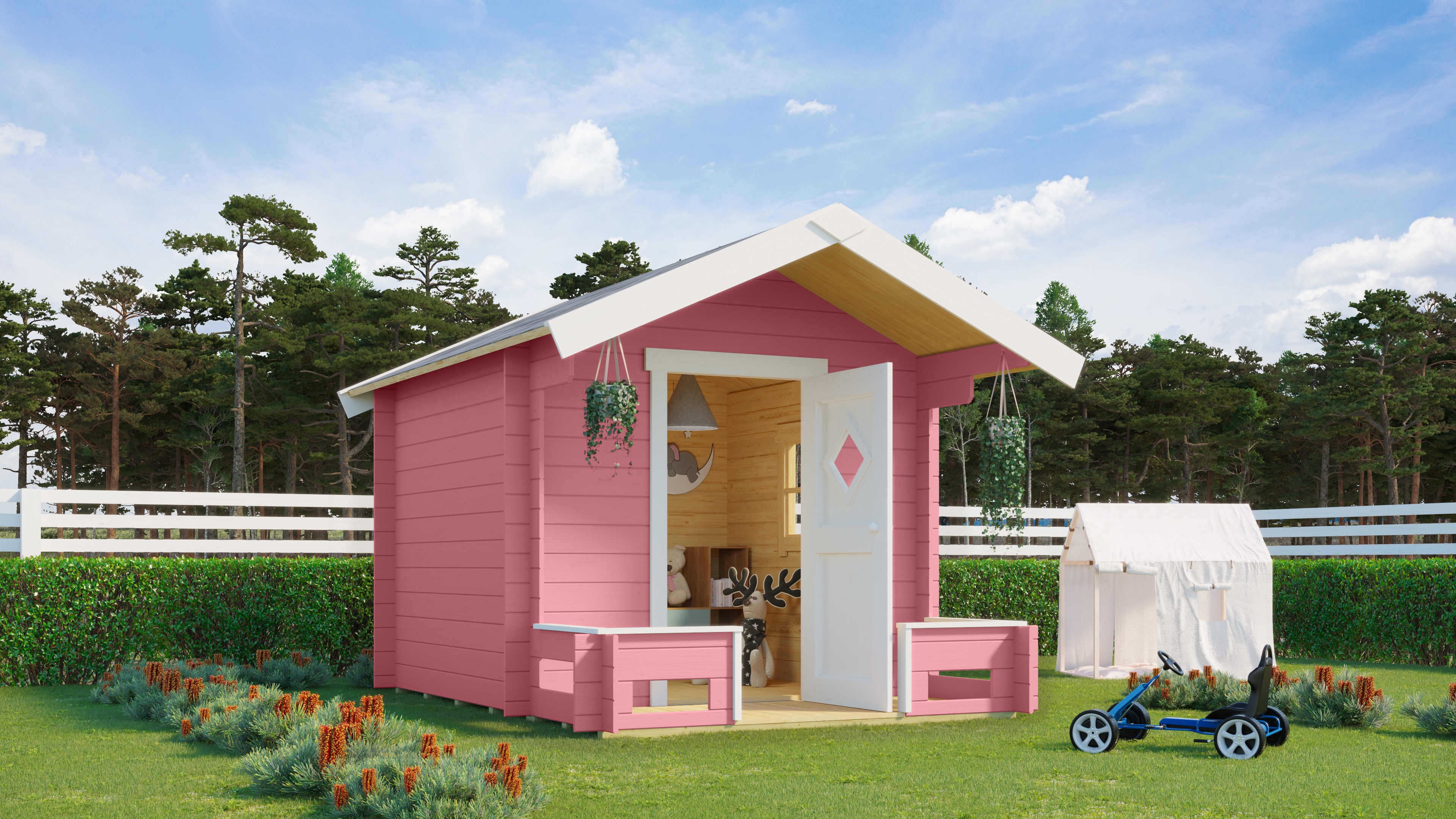 Nordic Holz Spielhaus "PINOCCHIO" BxTxH: 219x270x188 cm