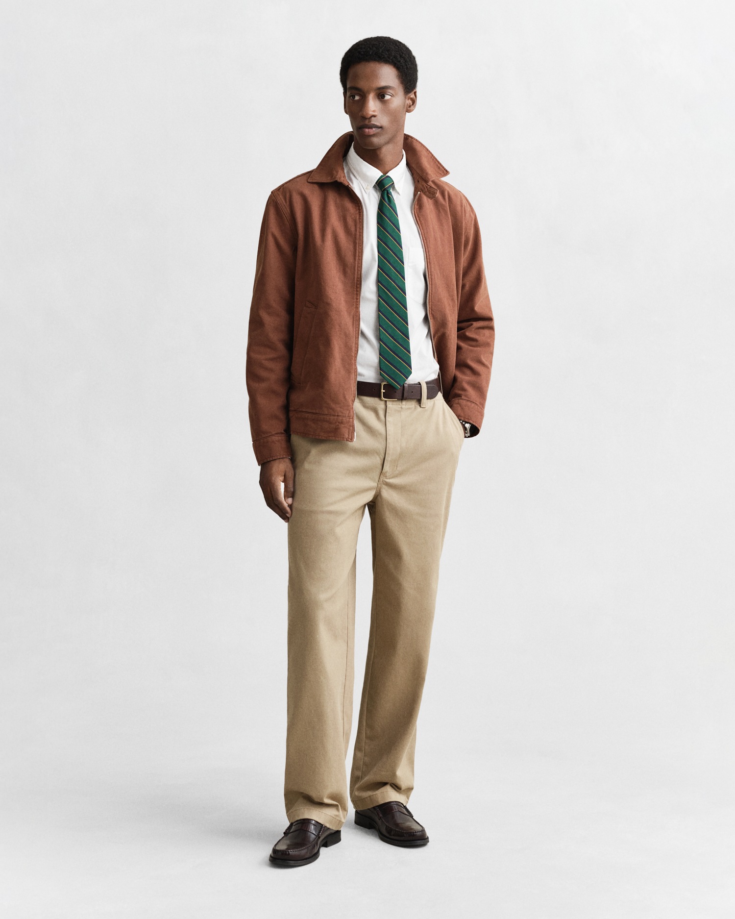 GANT Regular Oxford Shirt Herr, White, M 10