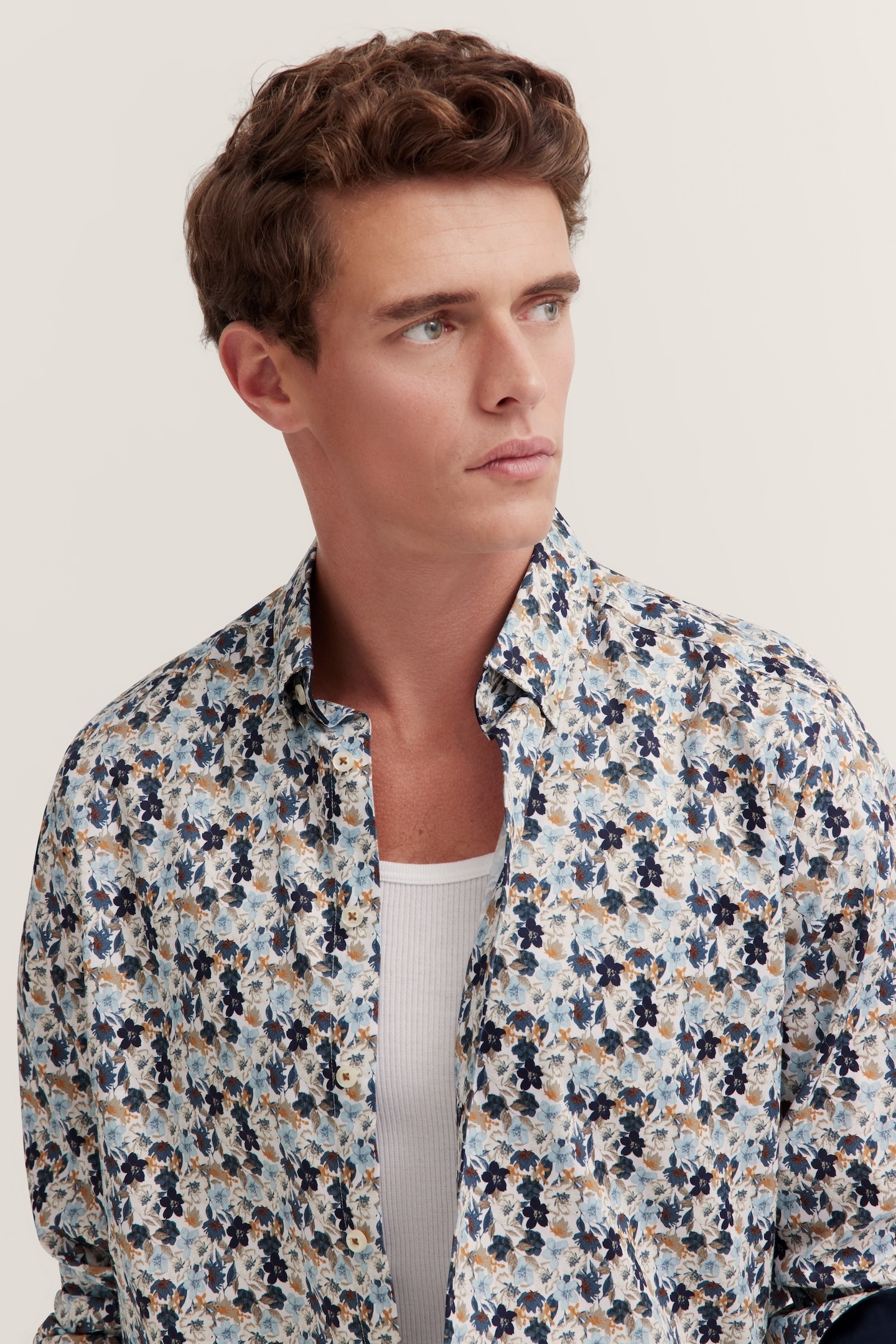 bugatti Langarmhemd, mit Button-Down-Kragen