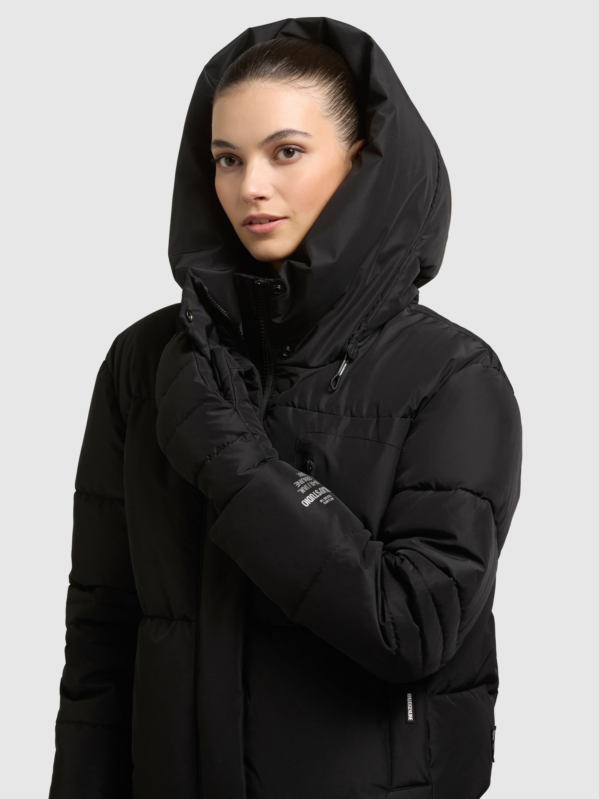 khujo Steppjacke »PEEKE2 WITH GLOVES« mit Kapuze