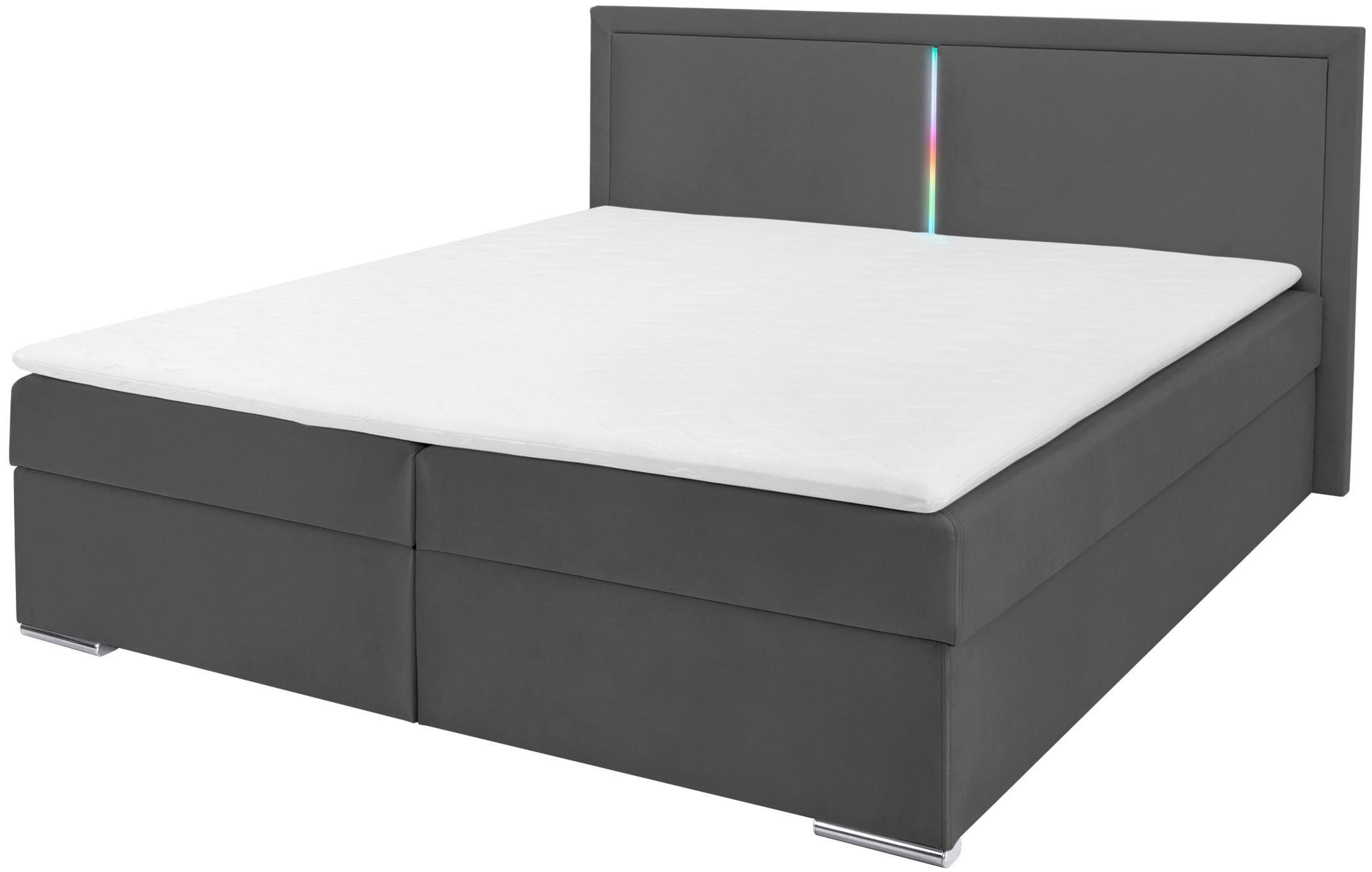 COLLECTION AB Boxbett »Athena«, Inkl. LED-Beleuchtung, Topper und Stauraum