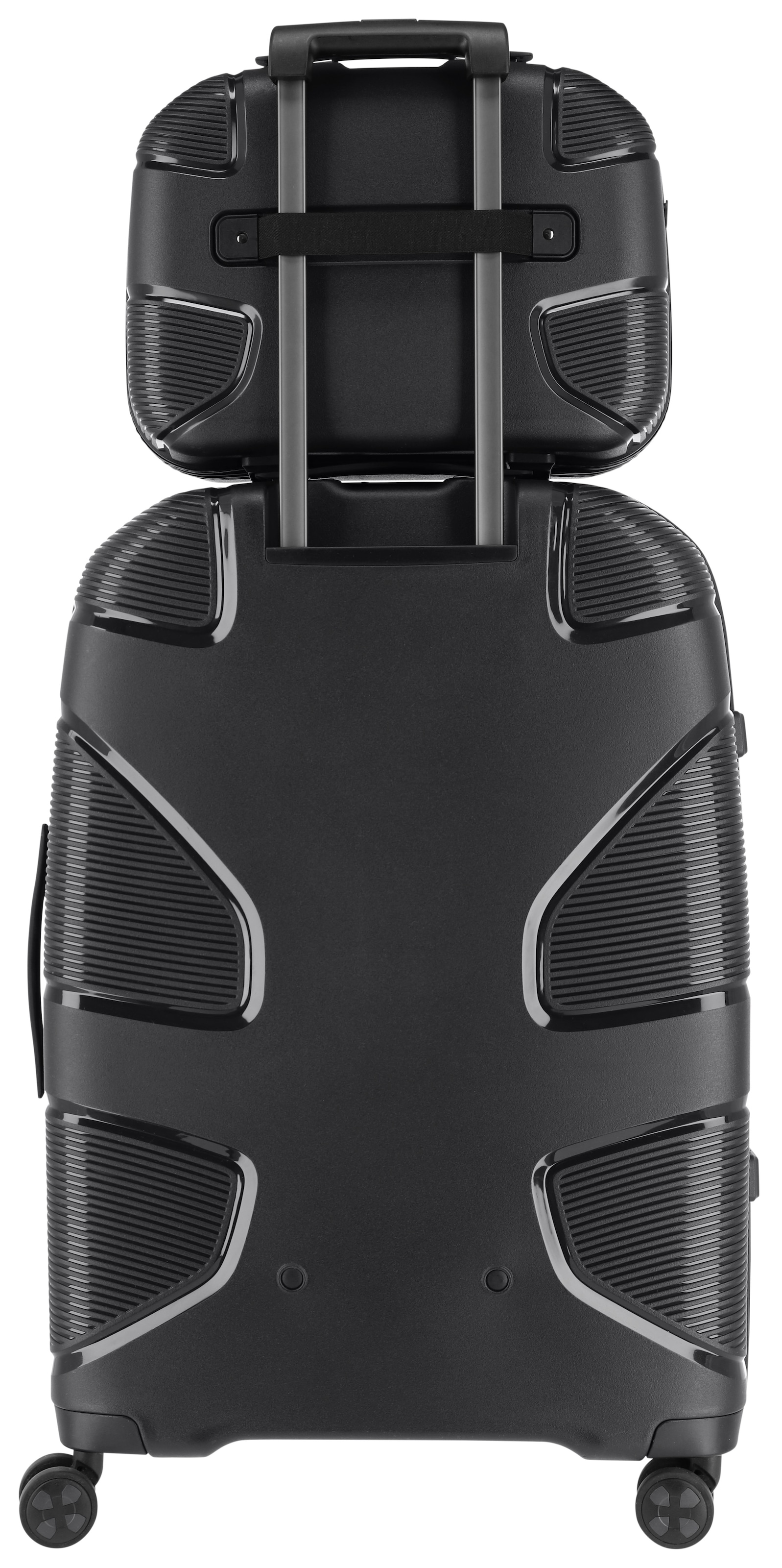 IMPACKT Beautycase »IP1«, Kulturbeutel Hartschale Trolley-Aufsteck-System Tragegurt Laptopfach