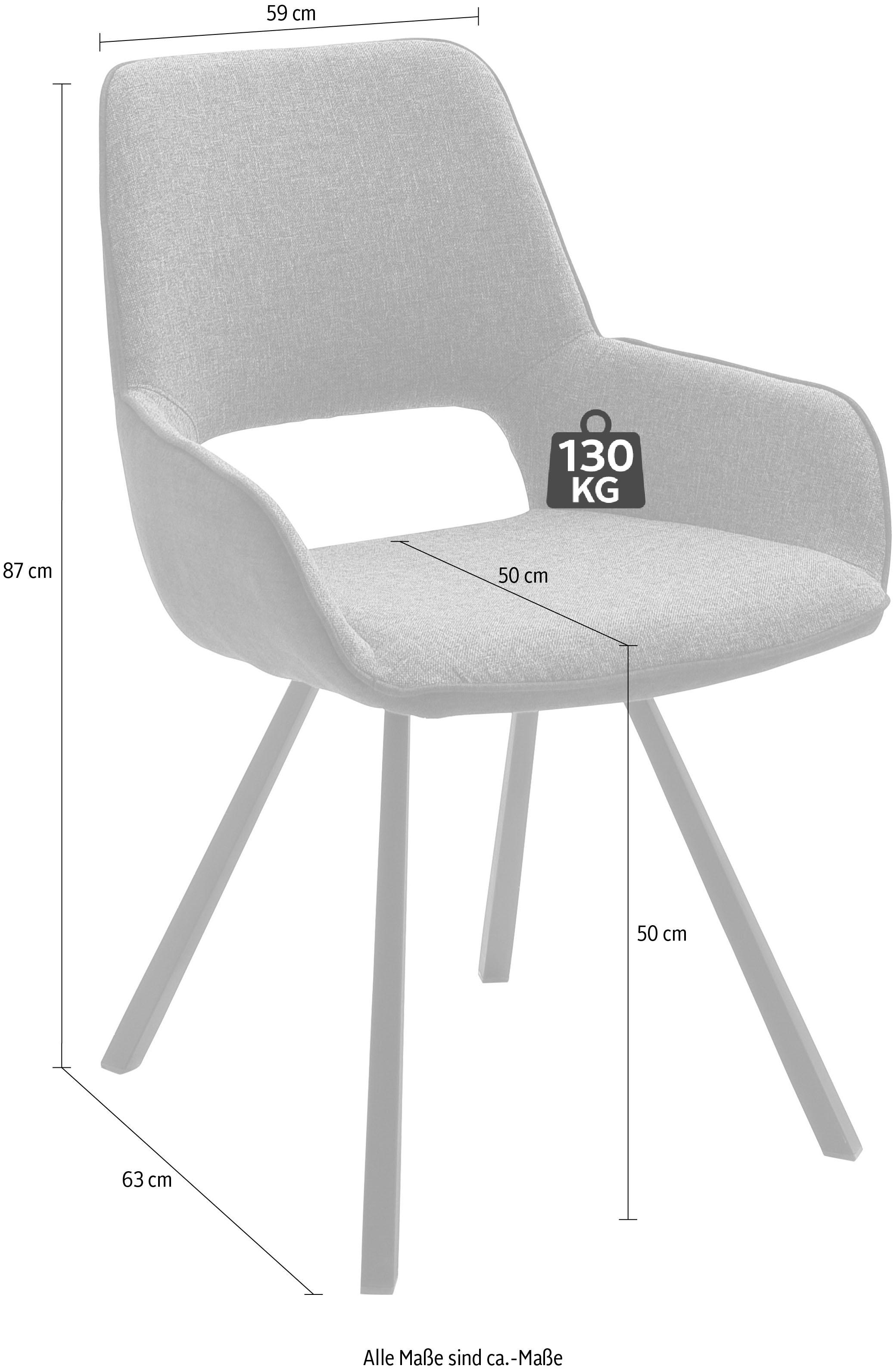 MCA furniture 4-Fußstuhl Stuhl kaufen belastbar BAUR | Kg »Parana«, 120 2 (Set), bis St