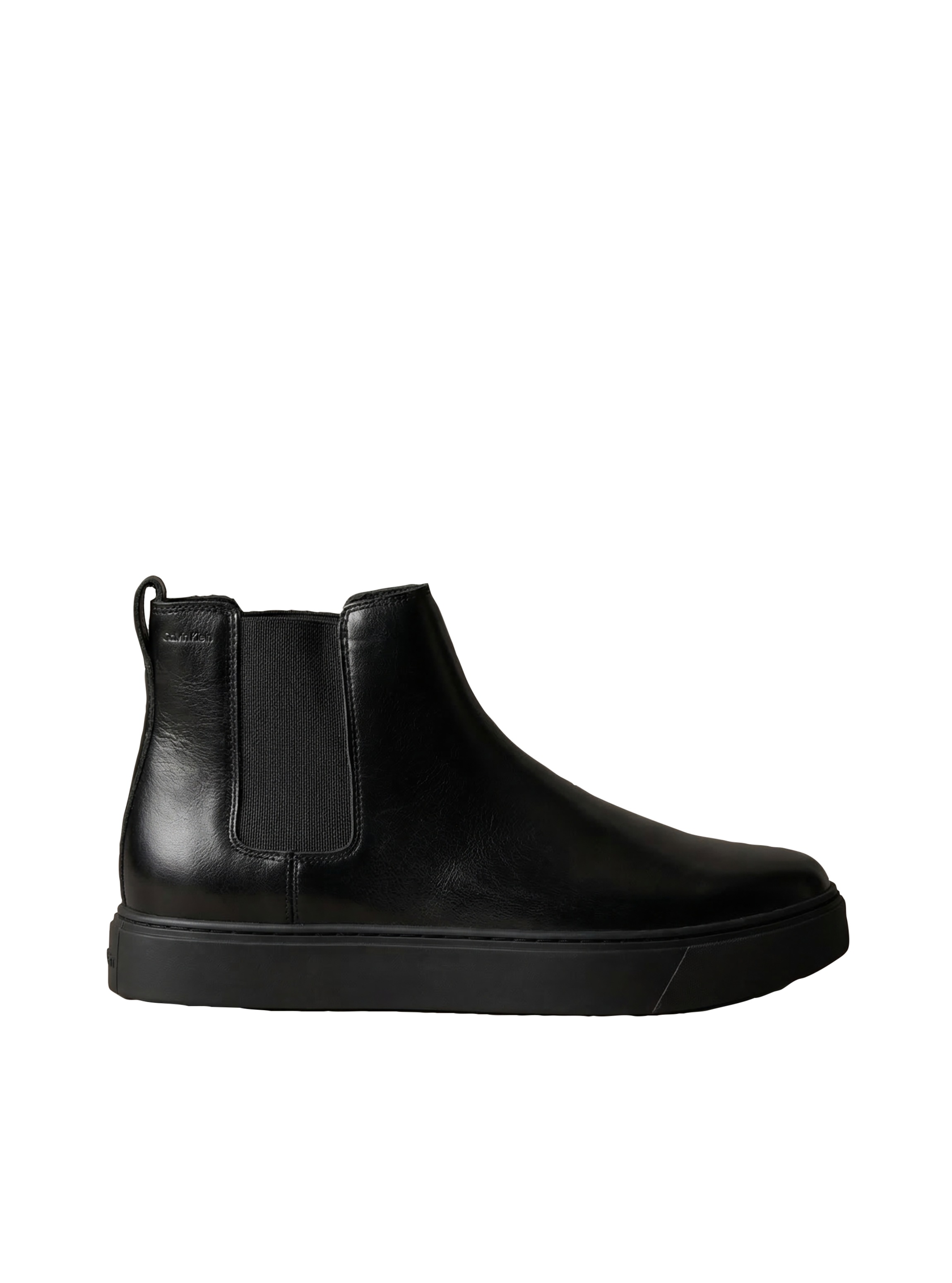Calvin Klein Chelseaboots »HYBRID CLEAN CHELSEA WAX LTH«  Plateauboots, Stiefelette mit elastischen Stretcheinsätzen