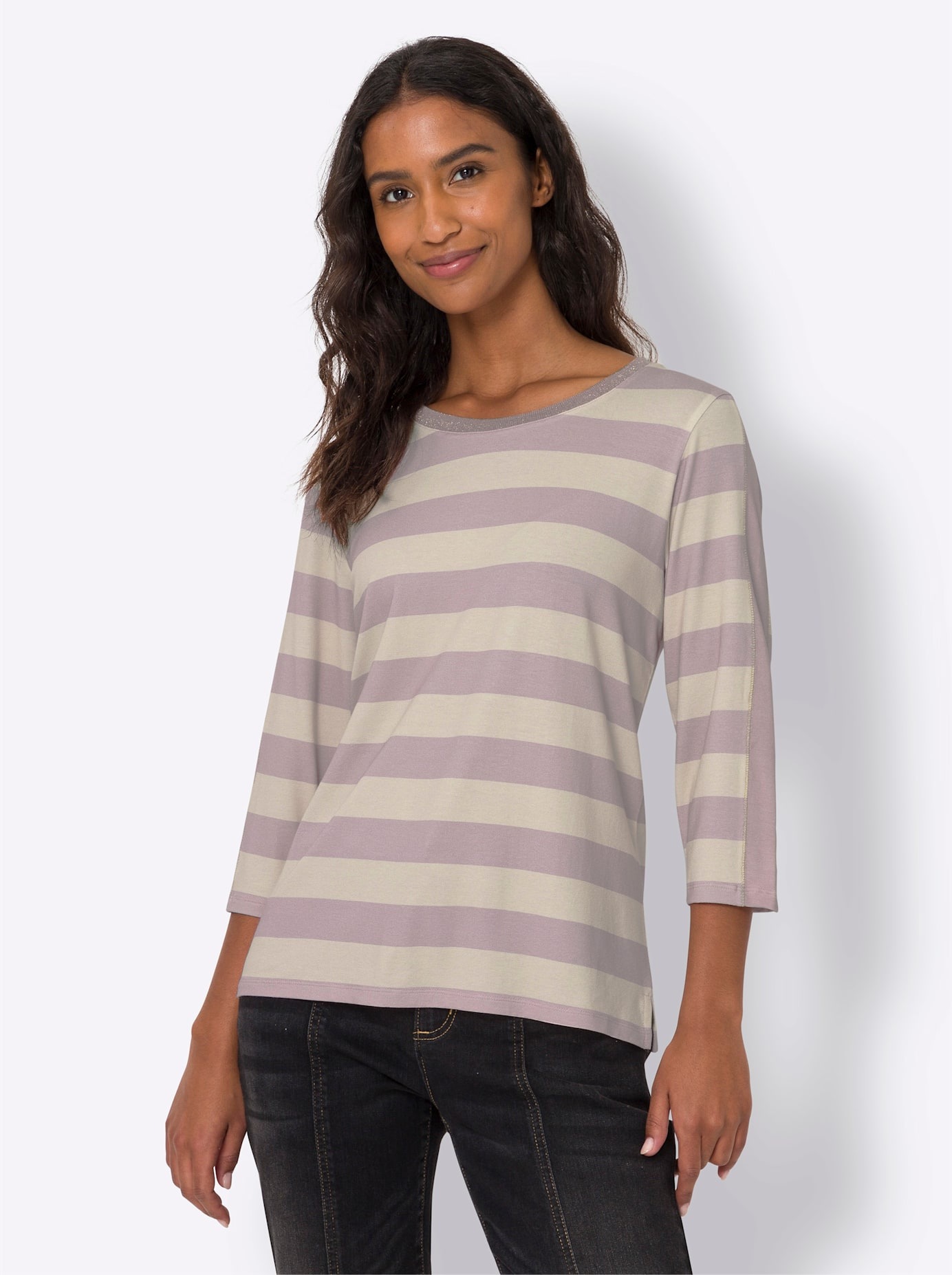 heine 3/4-Arm-Shirt "Druck-Shirt" 1 Stk. günstig online kaufen