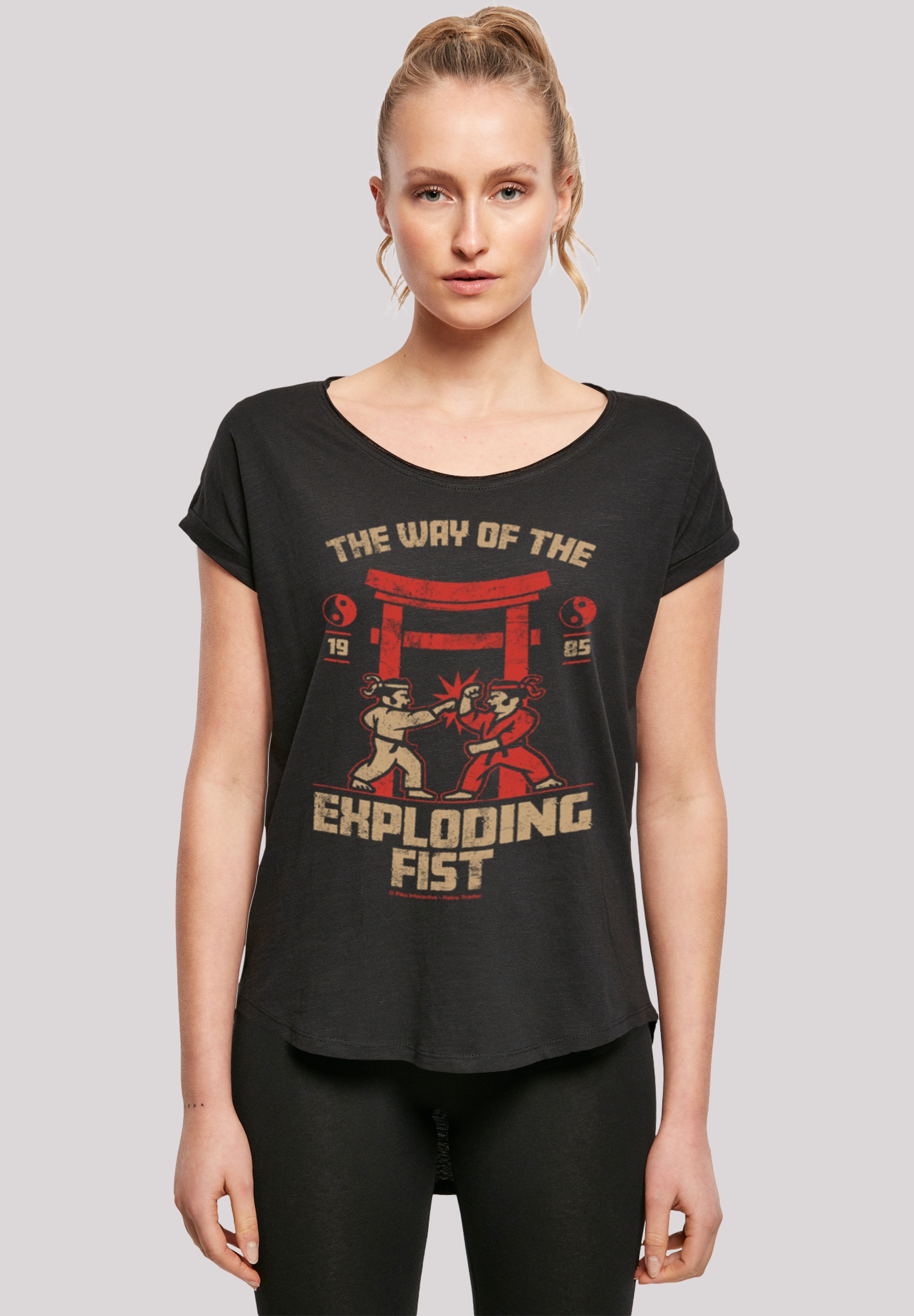 F4NT4STIC T-Shirt »Retro Gaming The Way of the Exploding Fist«, Print