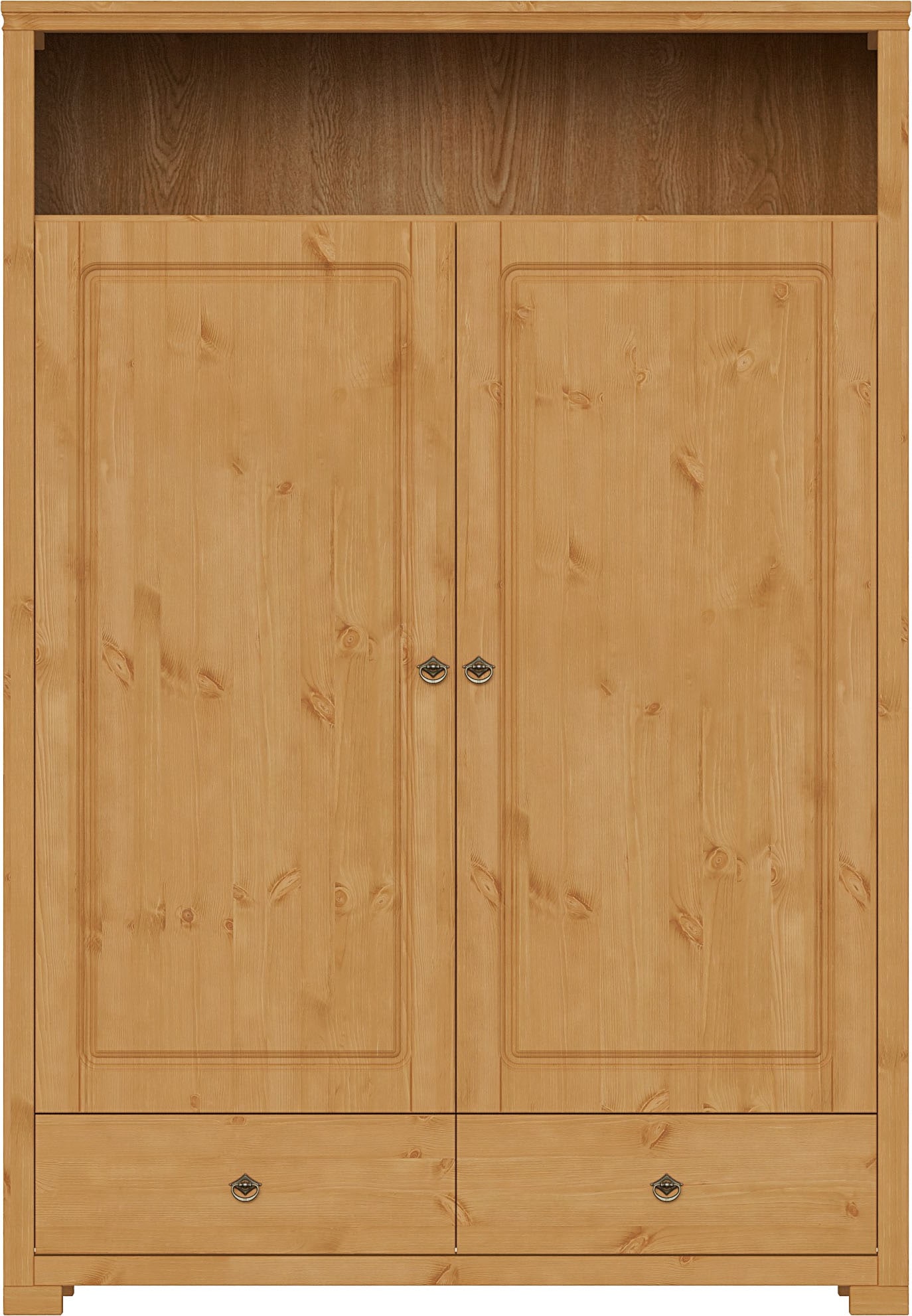 OTTO home Wäscheschrank »Clarius, Neuheit! Smarter ALLESKÖNNER, Mehrzweckschrank, Büroschrank«, (H/B/T ca. 180/125/40cm), mit Ausziehregal, Schublade, stabil + langlebig, Massivholz made in EU