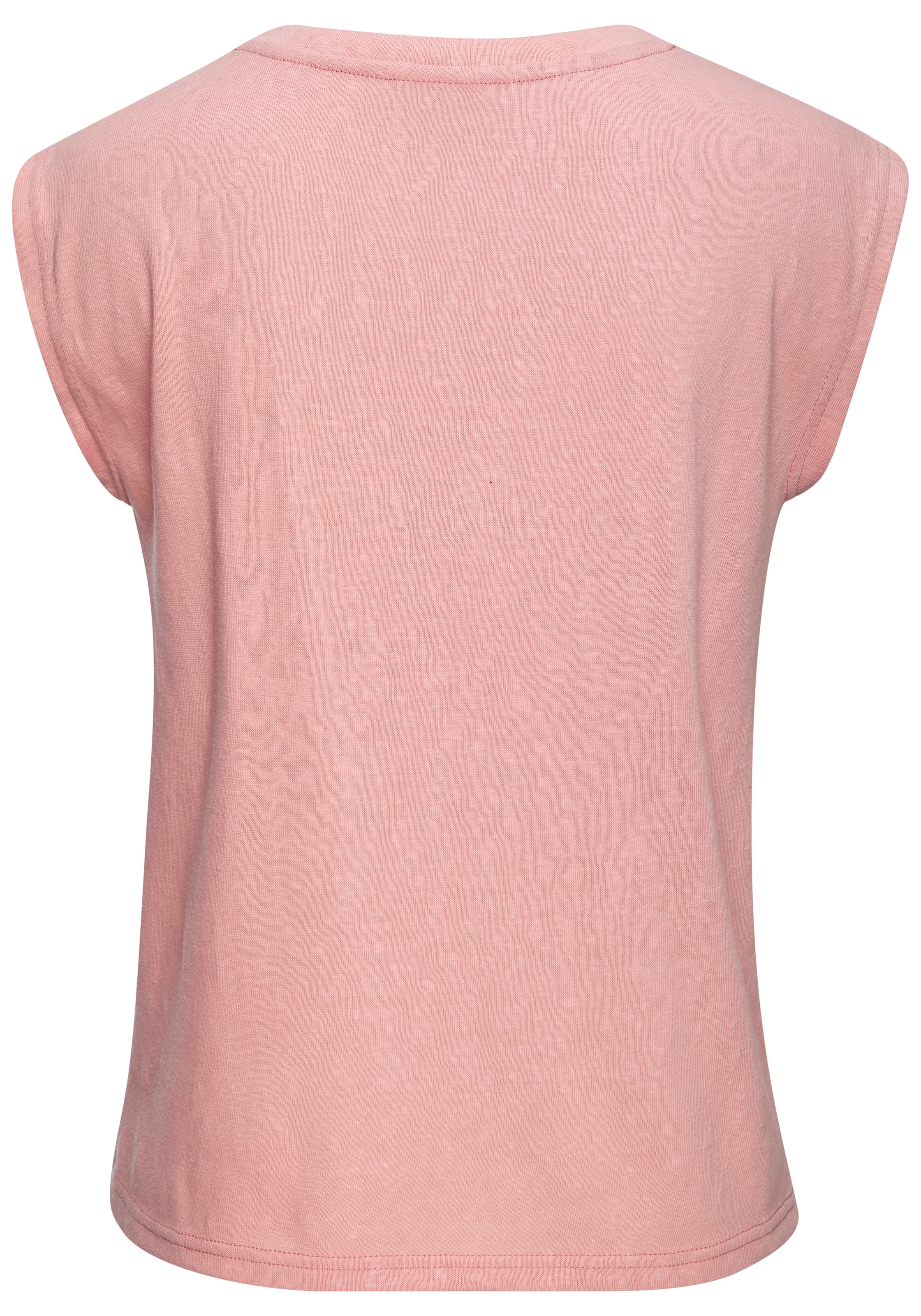Beachtime by Lascana V-Shirt »aus leichter Strukturware mit Effektgarn« luftiges Sommershirt, T-Shirt mit V-Ausschnitt, Strandshirt, casual