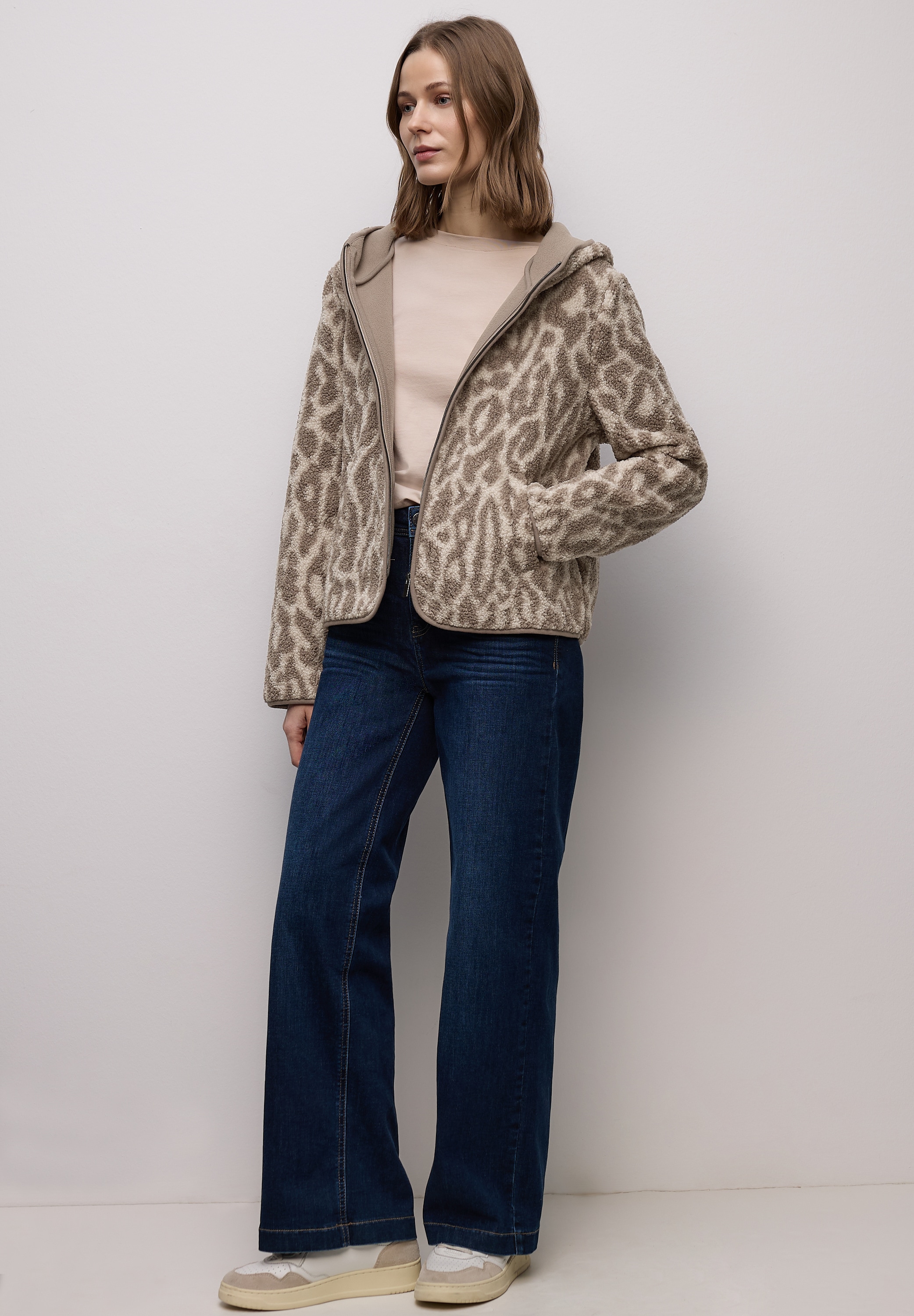 STREET ONE Cardigan mit Leoprint