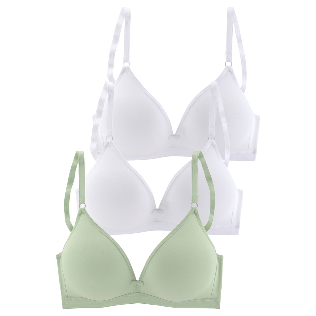 petite fleur Bralette-BH, (Packung, 3 Stück)