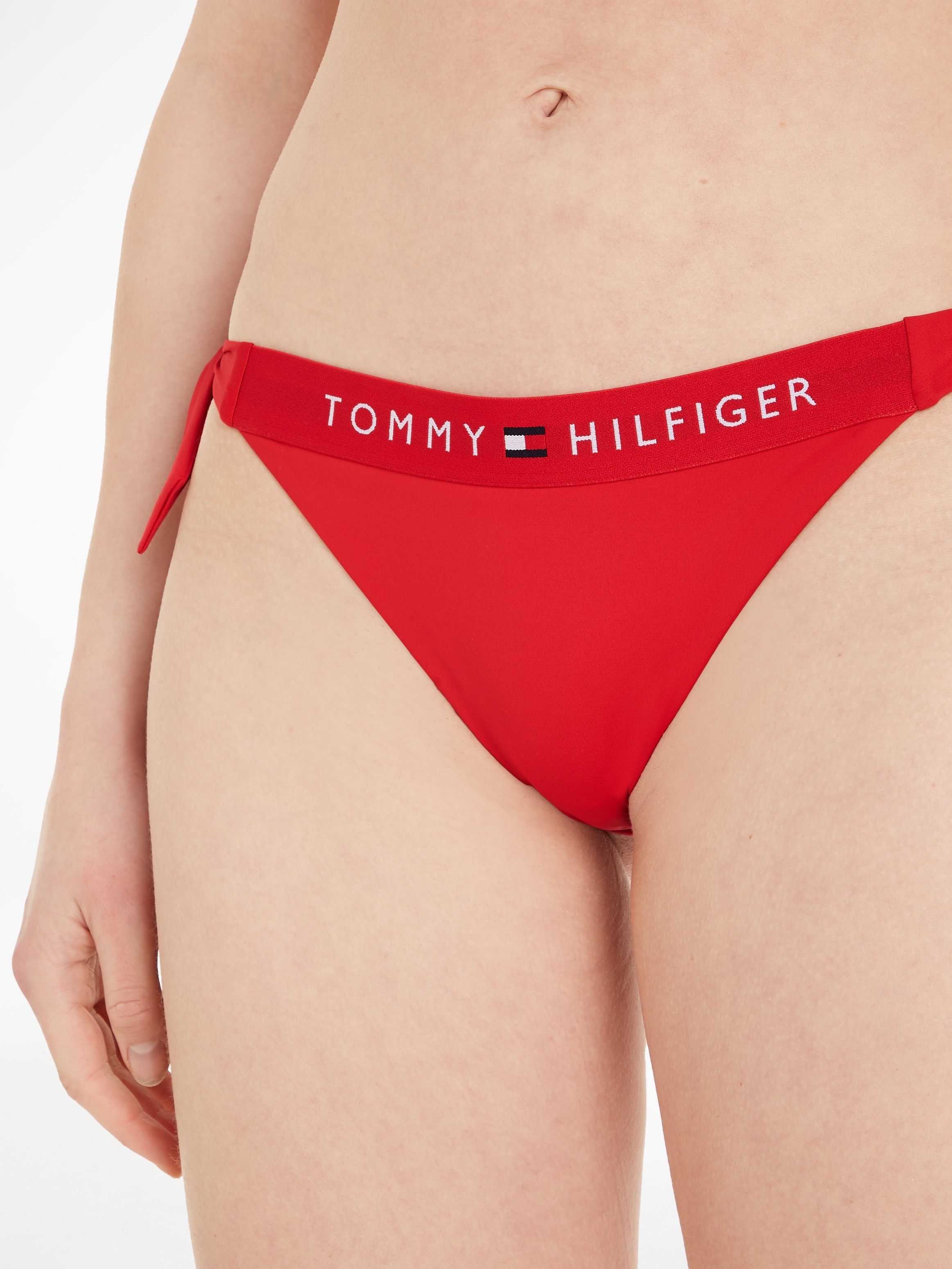 Tommy Hilfiger Swimwear Bikini-Hose »TH SIDE TIE CHEEKY BIKINI«, mit seitlichen Knotendetails