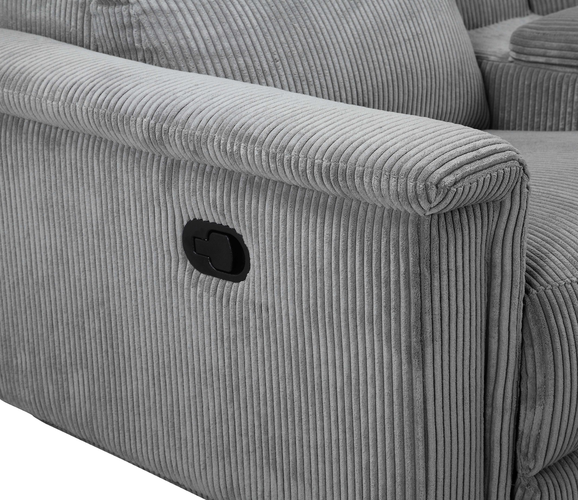 Places of Style 2-Sitzer »Lund in Cord, 2er-Kinosofa, TV-Sessel, Multimedia-Sofa, USB-A,«, m. elektrischer o. manueller Relaxfunktion, Getränkehalter u. Staufach
