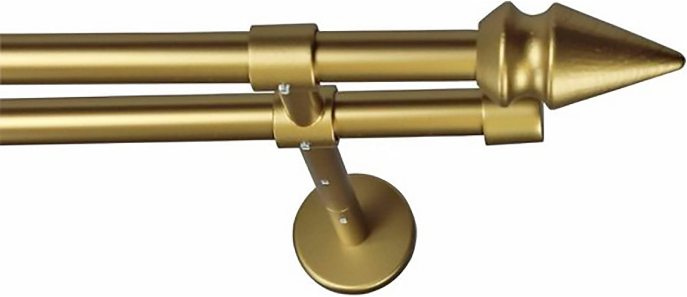 GARESA Gardinenstange "SPYRNA" Ø 16 mm 2 läufig-läufig Wunschmaßlänge;Träge günstig online kaufen