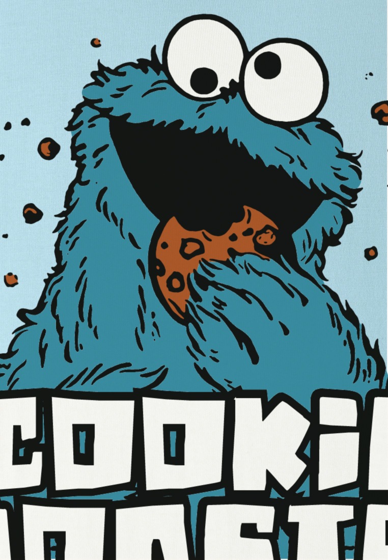 LOGOSHIRT T-Shirt »Sesamstrasse - Krümelmonster«, mit coolem Print