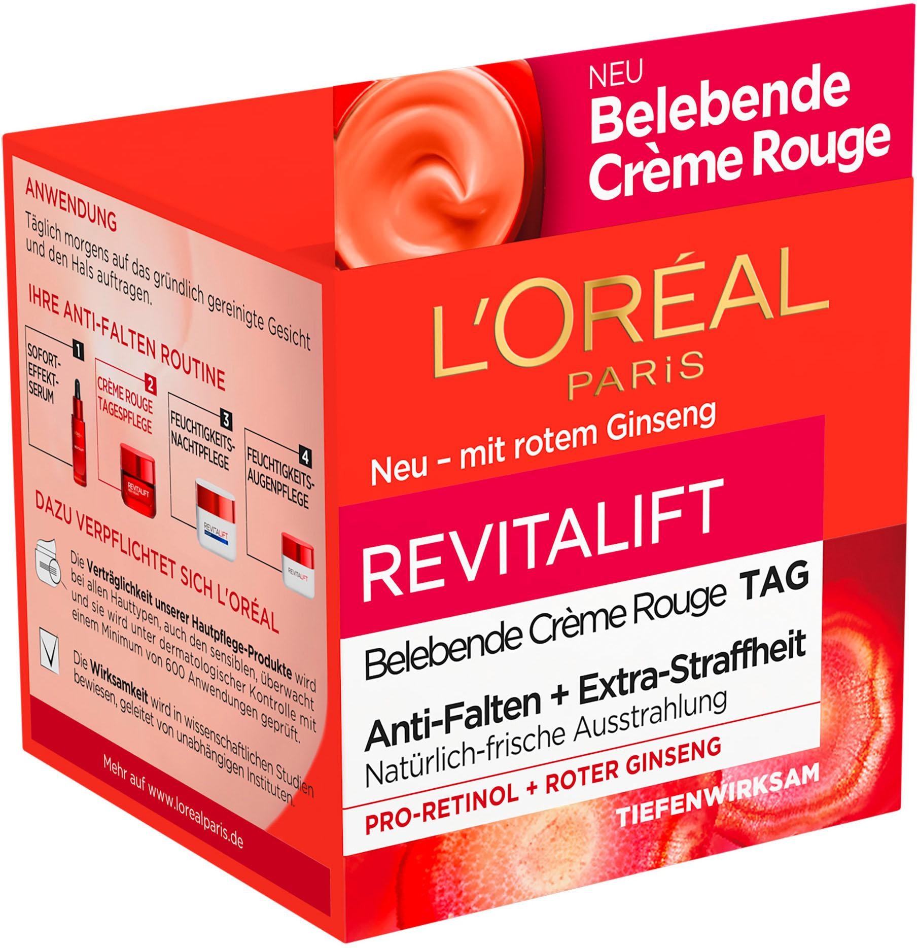 L'ORÉAL PARIS Tagescreme »Revitalift Belebende Crème Rouge«, mit hoher Wirksamkeit