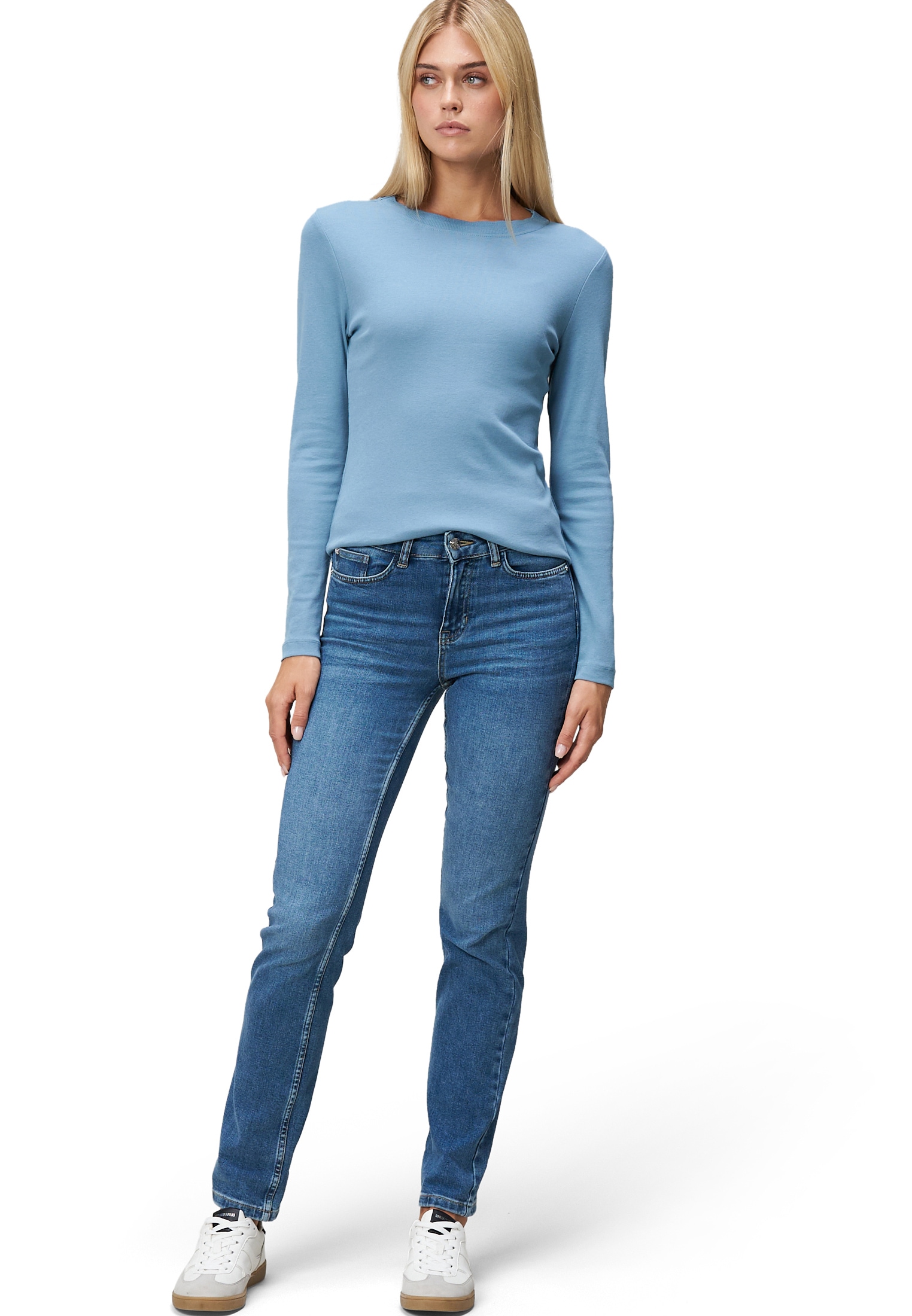 Zero Kurzarmshirt »zero Damen Jersey-Shirt mit Wellenkante«, (1 tlg.), weiteres Detail