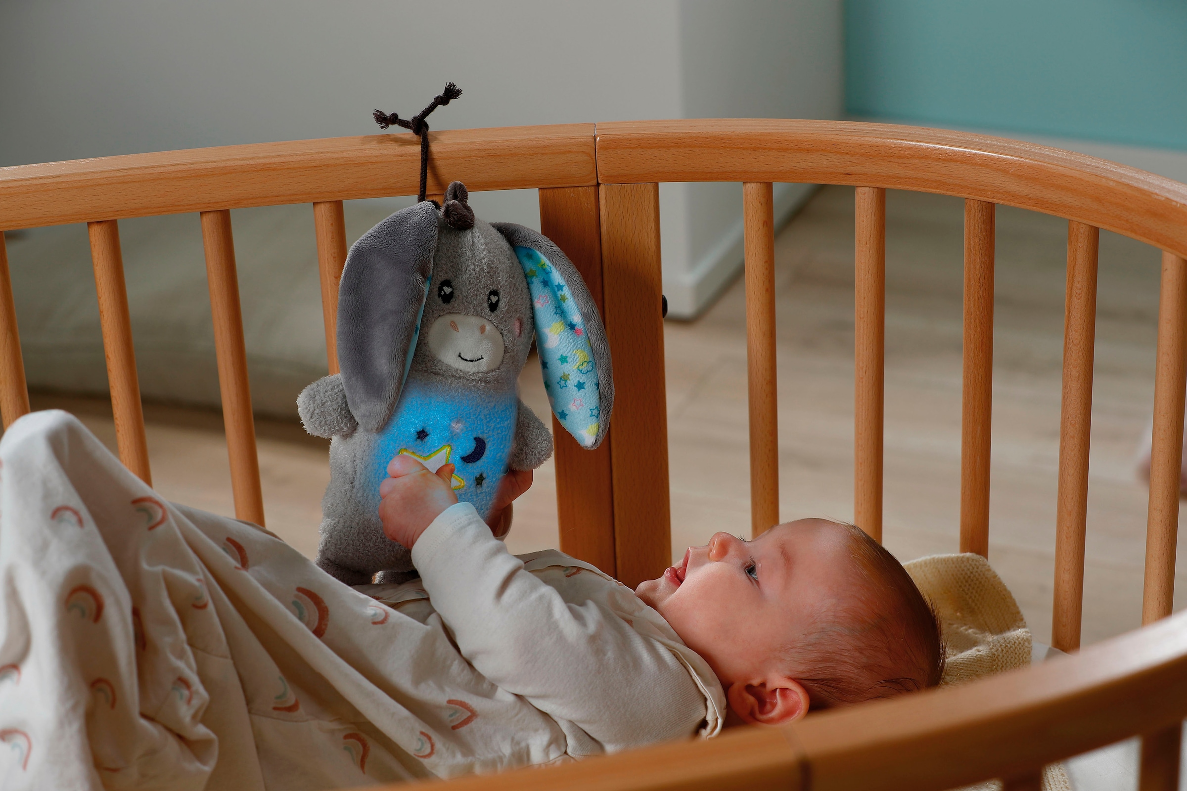 Nici Kuscheltier »My First NICI, Esel Littledoo 25 cm«, Baby Einschlafhilfe; mit Licht und Sound