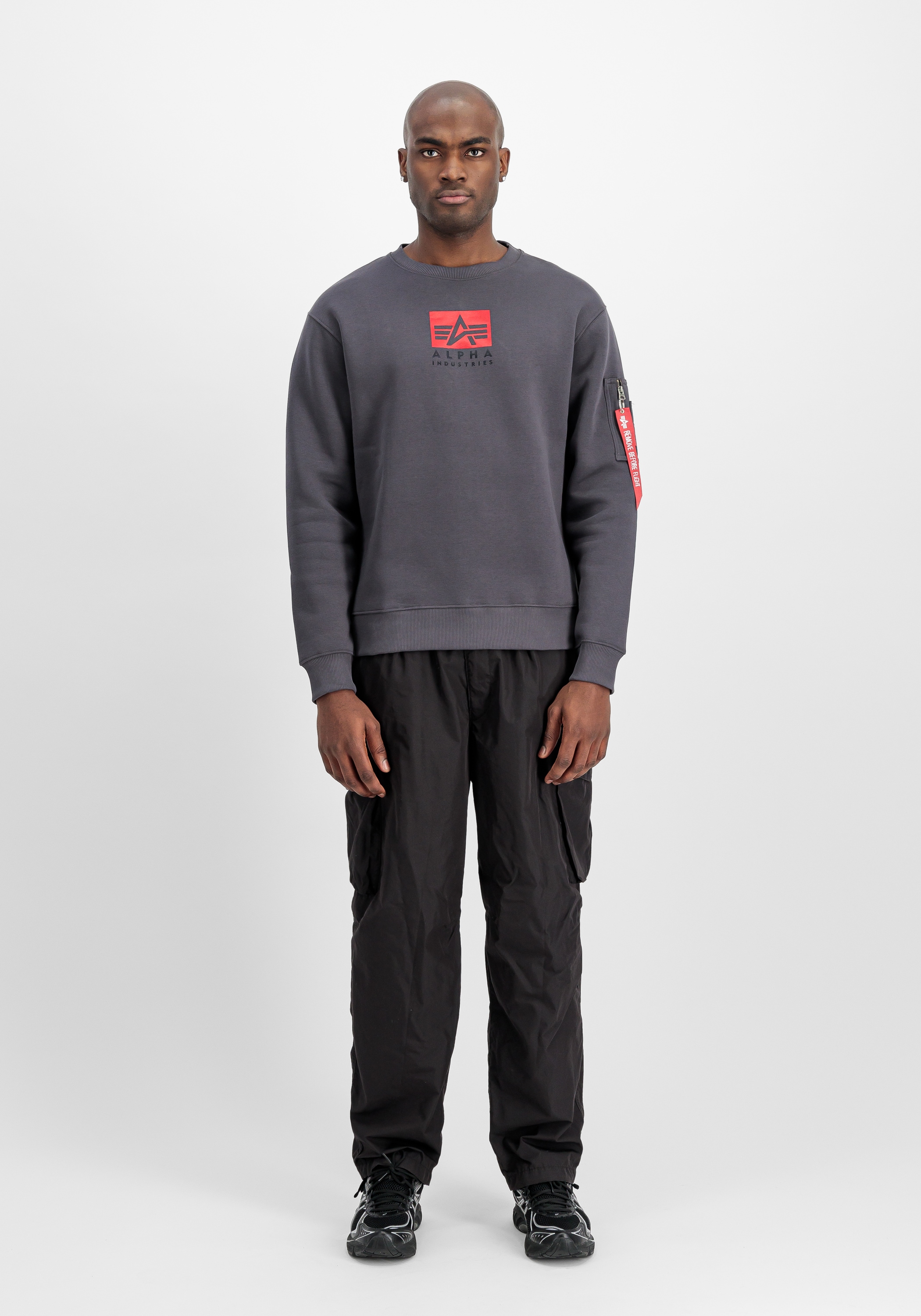 Alpha Industries Sweater »Alpha Industries Men - Sweatshirts Satin Logo Sweatshirt«