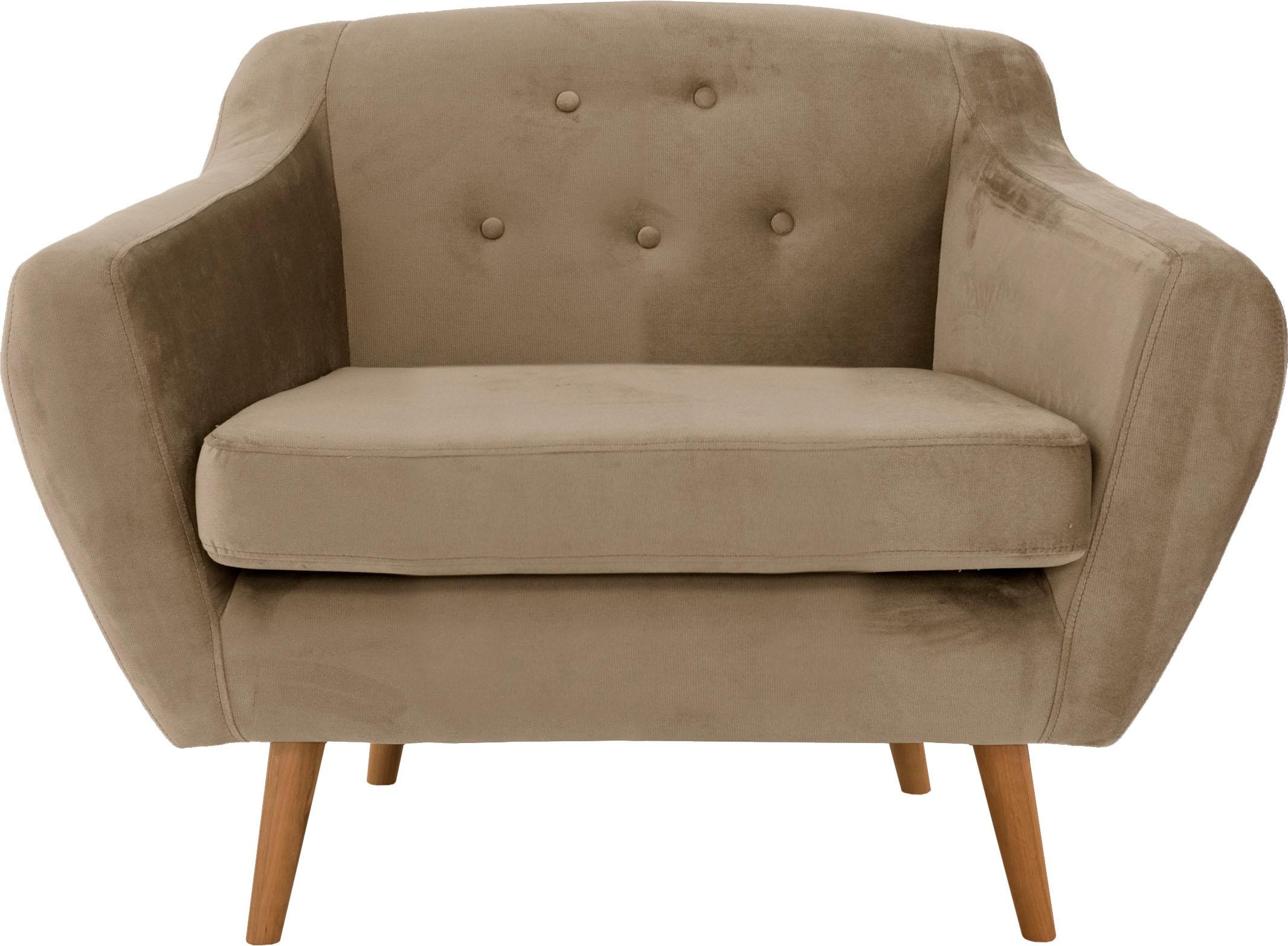 Home affaire Sessel "Renne" mit Heftung im Rücken im skandinavischem Stil günstig online kaufen