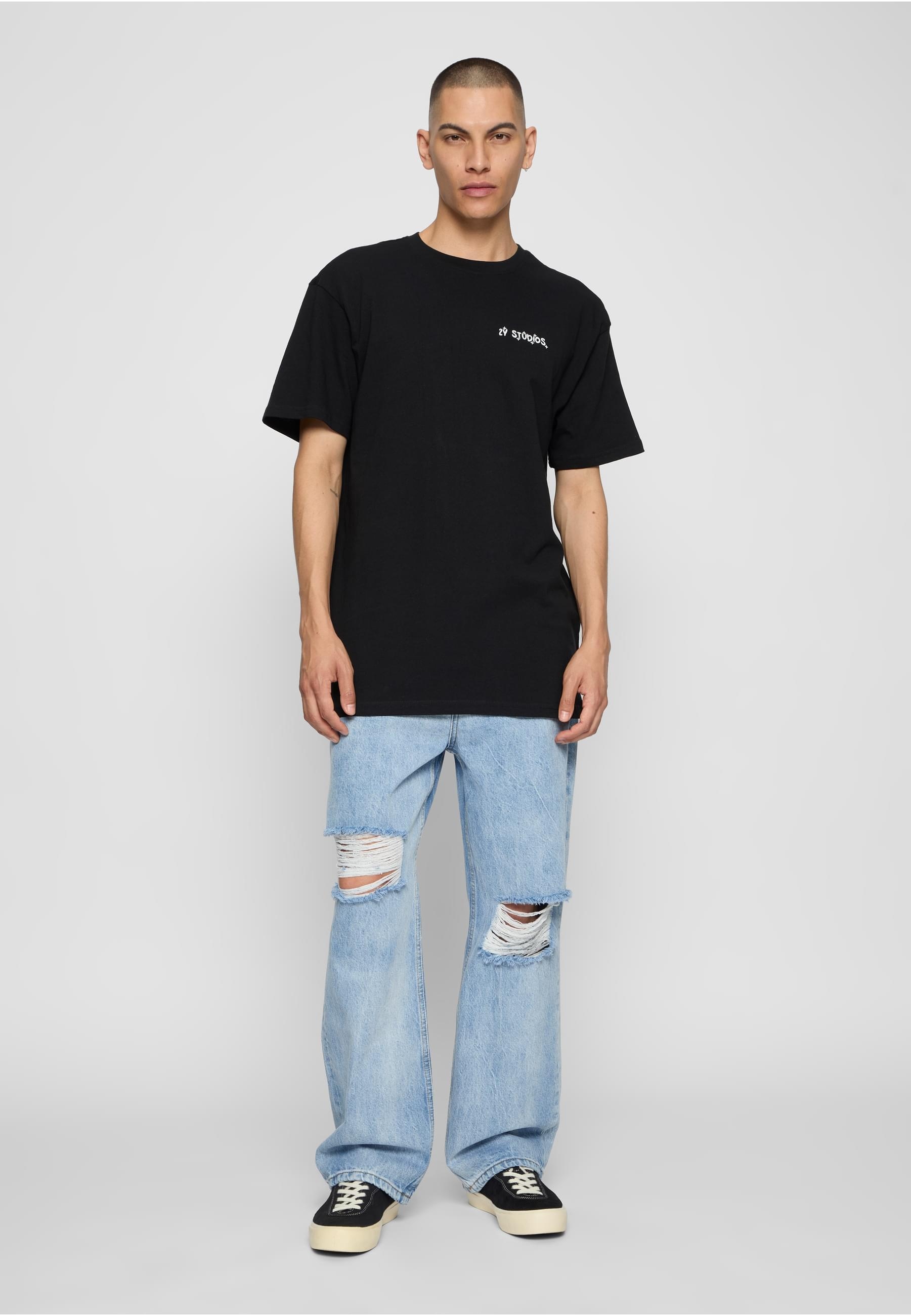2Y Studios T-Shirt »2Y Studios Herren Thoughts Oversize Tee«, (1 tlg.)
