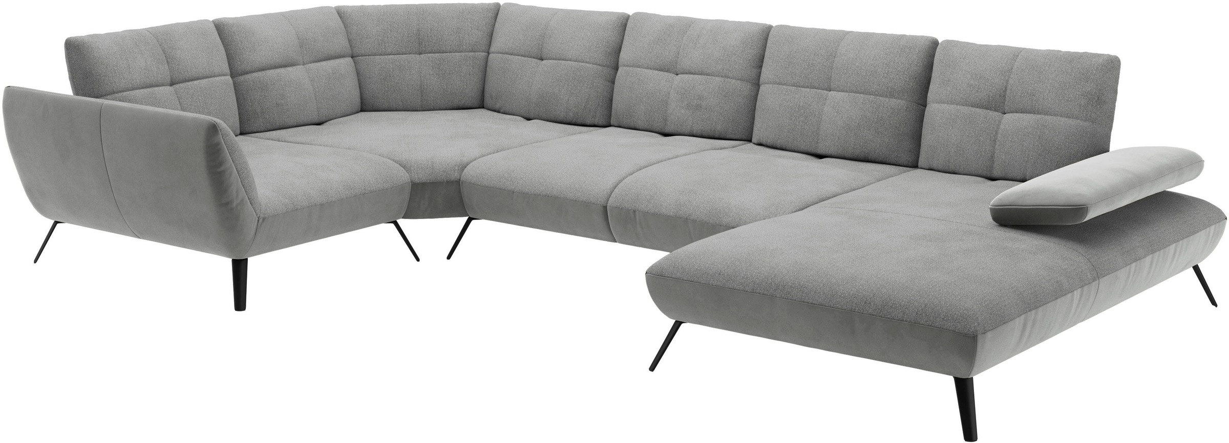 Places of Style Wohnlandschaft »Mikado U-Form«, inkl. Sitztiefenverstellung und Armteilverstellung