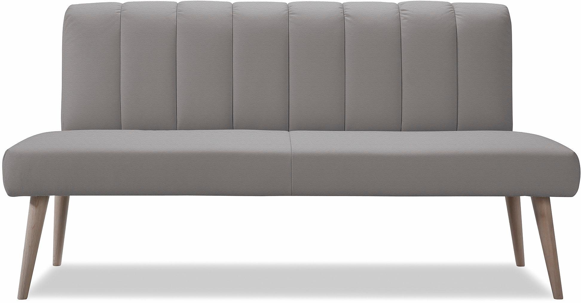 exxpo - sofa fashion Sitzbank »Costa, moderne Rückensteppung, bequem und elegant, hoher Holzfuß«, hochwertige Detailverarbeitung, Frei im Raum stellbar