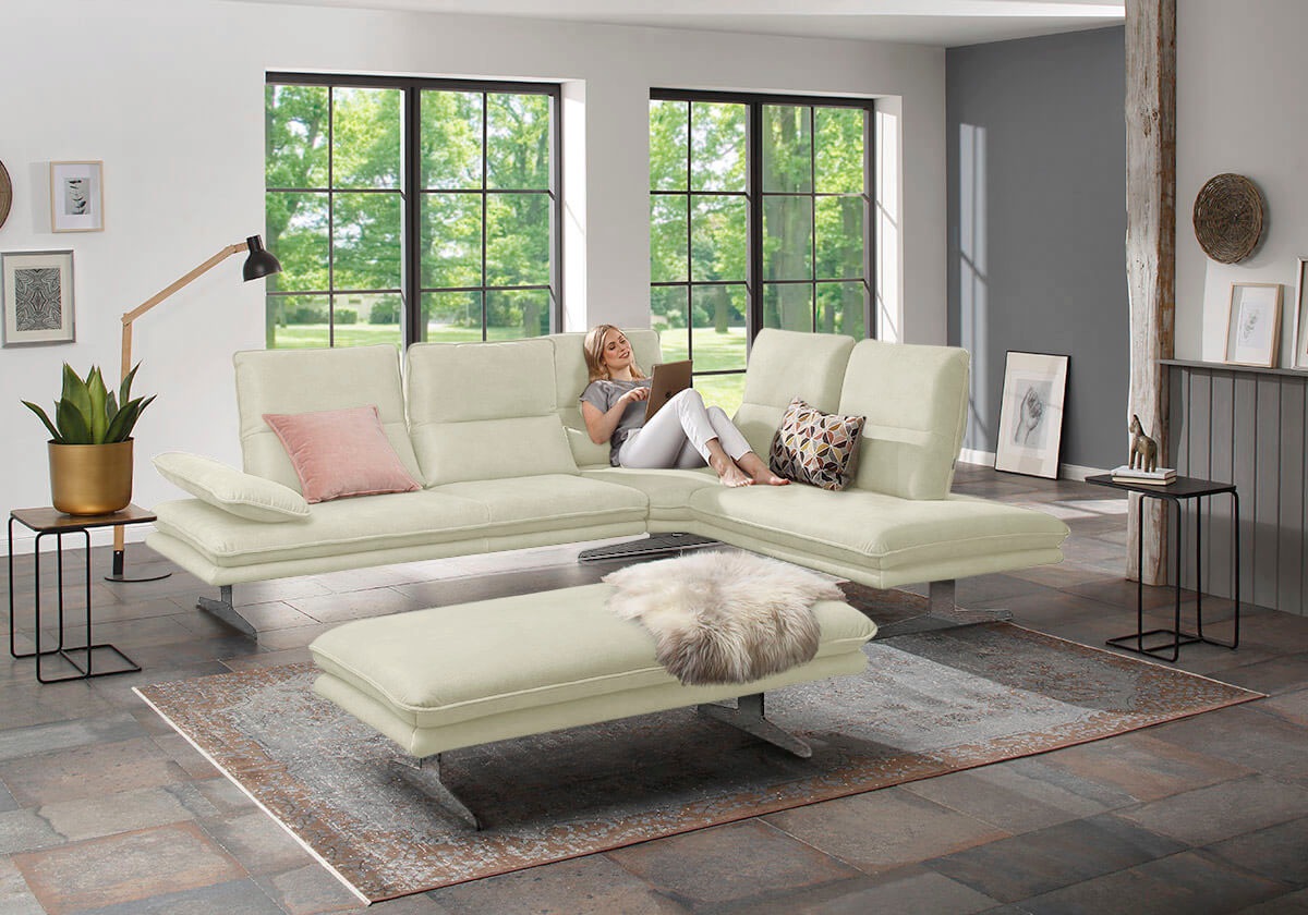 W.SCHILLIG Ecksofa "broadway, Designsofa, mit tollem Sitzkomfort, L-Form", günstig online kaufen