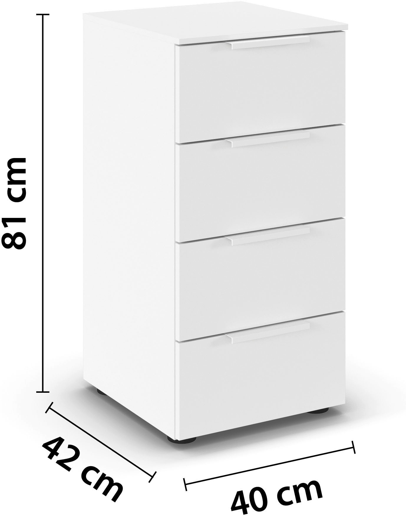 LeGer Home by Lena Gercke Kommode »Kommode Sideboard Schubladenkommode SERINA eleganter Eyecatcher« inkl. SOFT-CLOSE-FUNKTION,  mit 4 Schubkästen sowie hochwertigen Metallgriffen MADE IN GERMANY